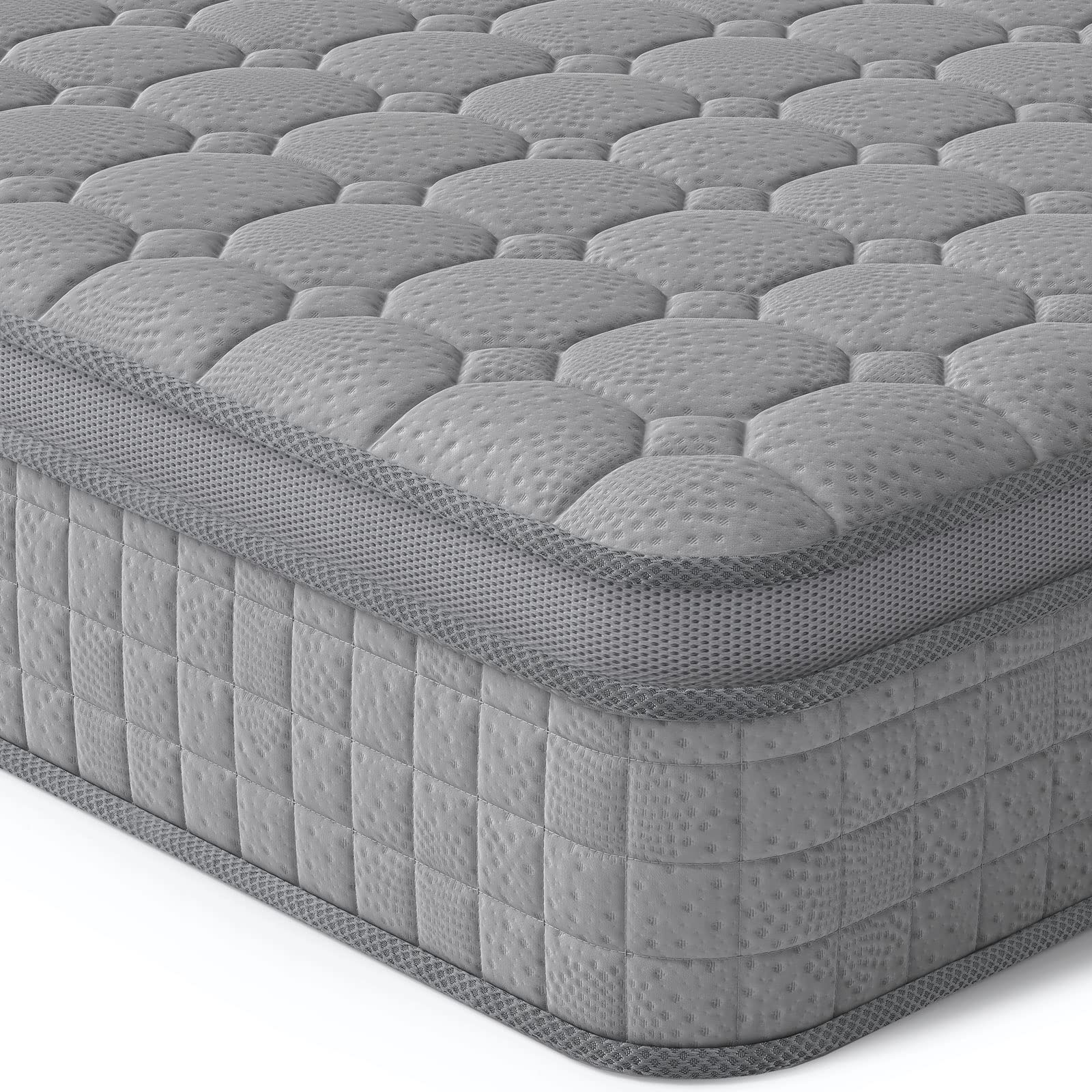 Vesgantti 10 Inch Multilayer Hybrid Cal King Mattress - Multiple Sizes & Styles Available, Ergonomic Design With Memory Foam And