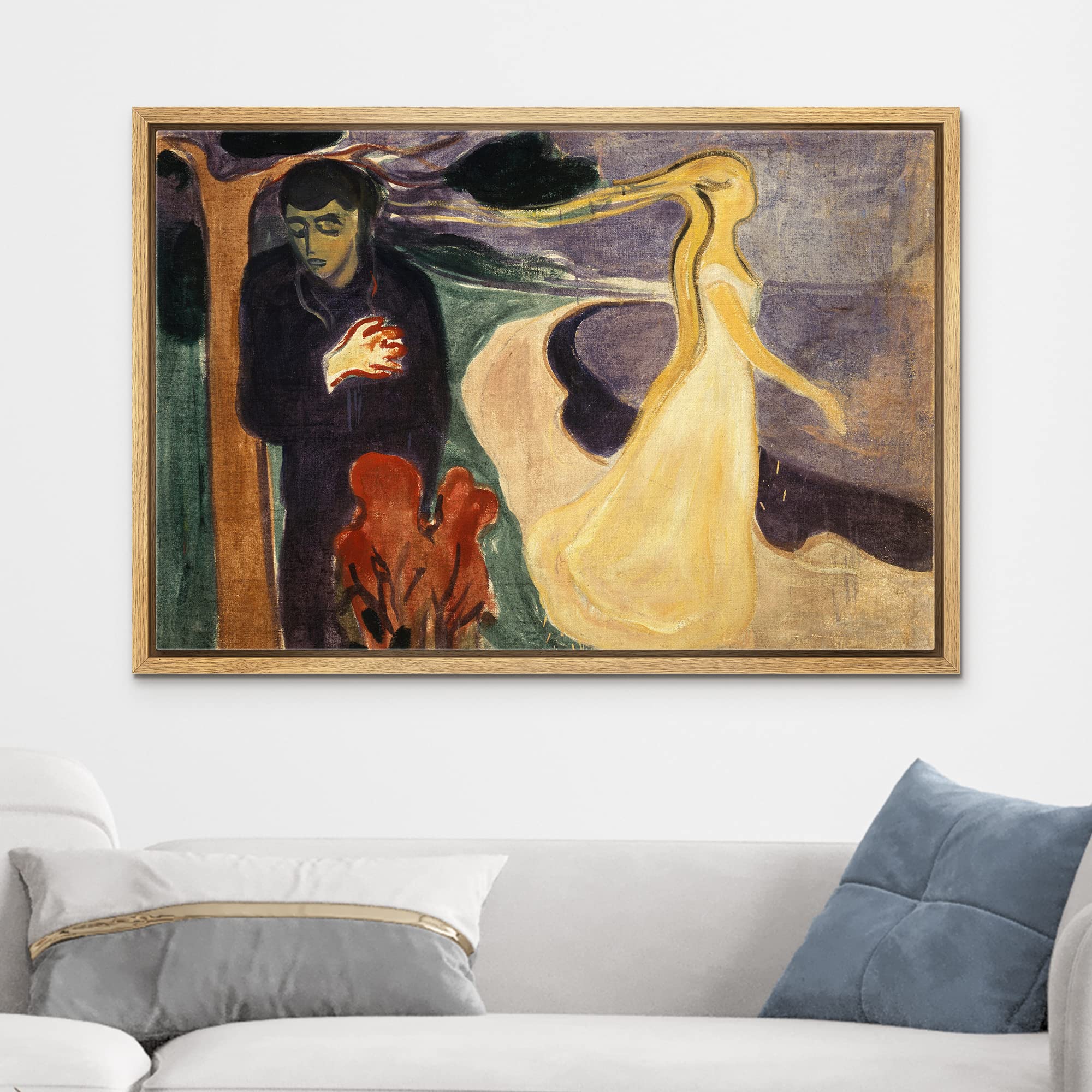 Wall26 Framed Canvas Print Wall Art Separation, 1896 By Edvard Munch People Historic Illustrations Fine Art Traditional Scenic C
