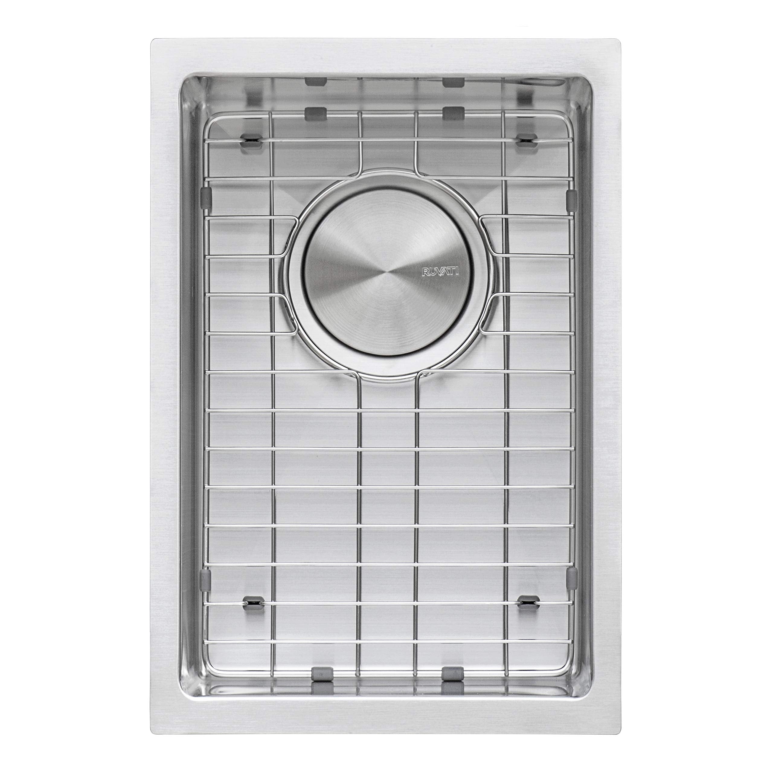 Ruvati 12 X 18 Inch Undermount Bar Prep Tight Raduis 16 Gauge Kitchen Sink Stainless Steel Single Bowl - Rvh7112