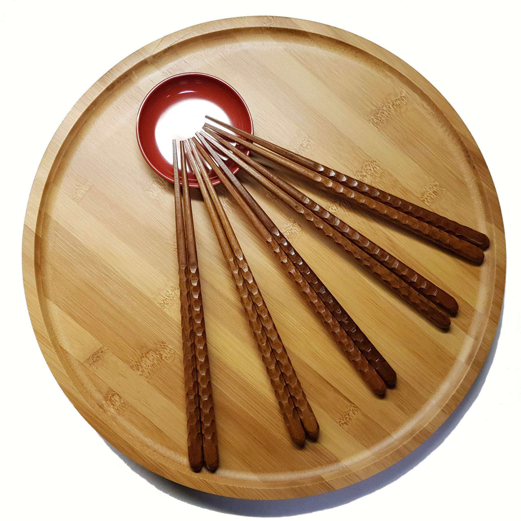 Jb Home Collection 4516, Japanese Style 5 Pair Reusable Hardwood Chopsticks (1)