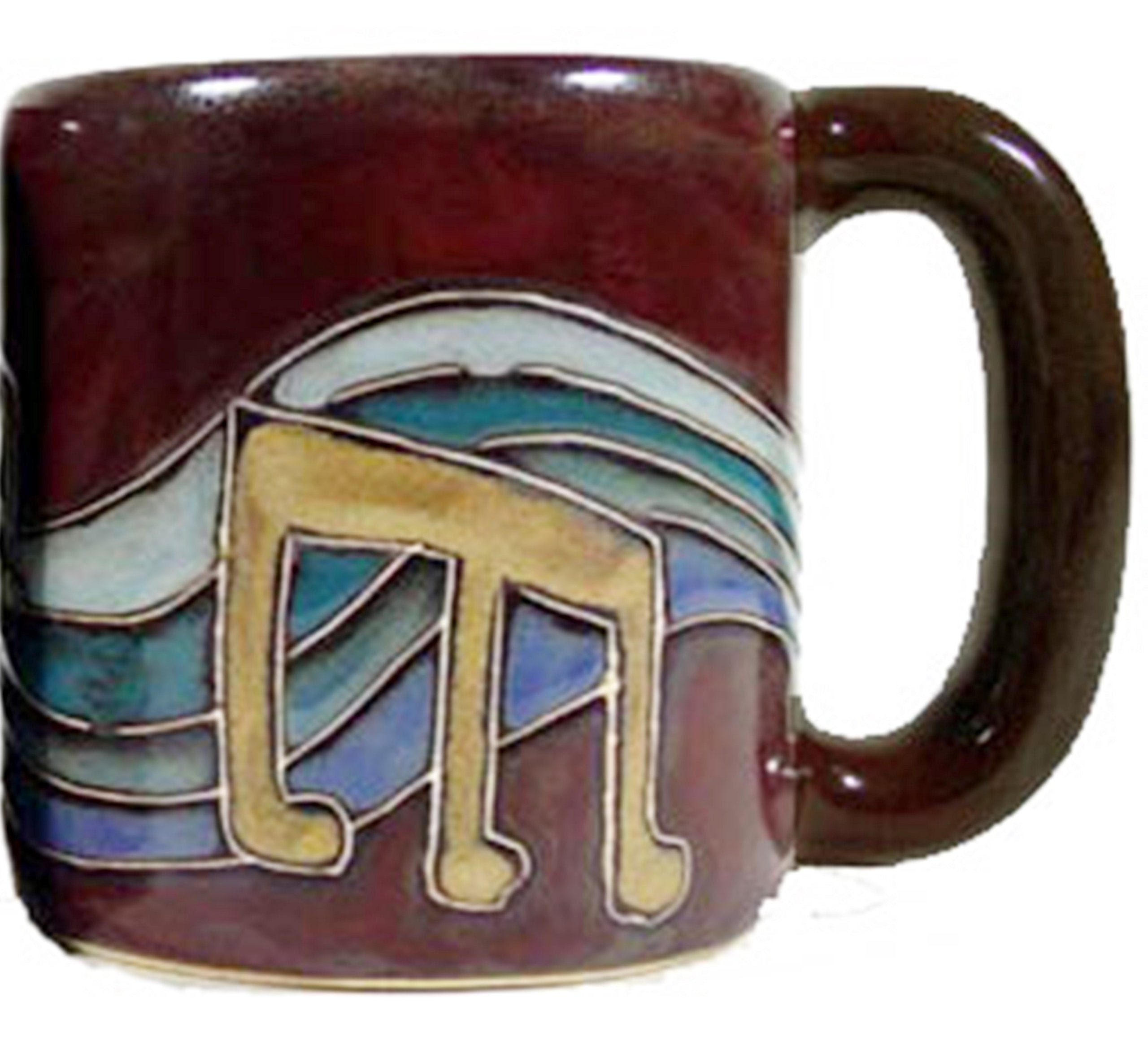 Mara Stoneware Mug - Musical Notes - 16 Oz