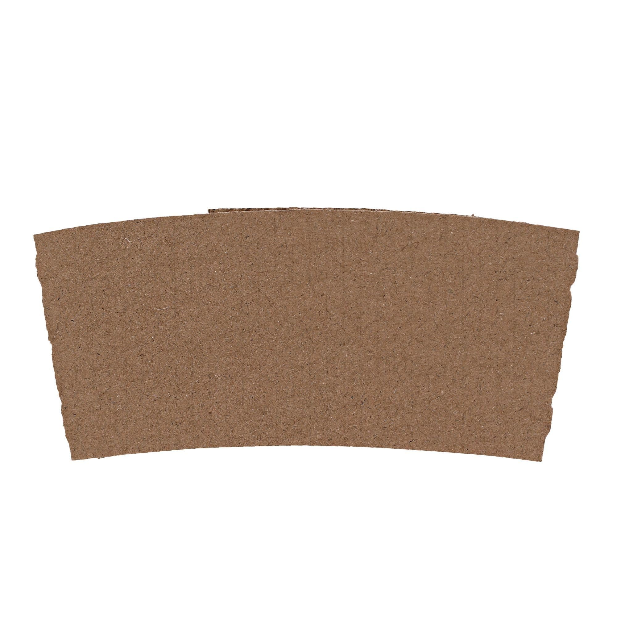 Boardwalk Cup Sleeves, Fits 10 oz to 20 oz Hot Cups, Kraft, 1,200/Carton