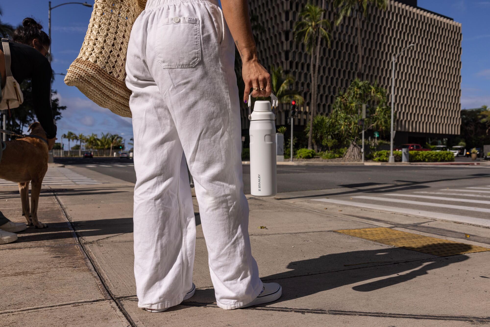 Stanley Iceflow Fast Flow Water Bottle 36 Oz | Angled Spout Lid | Lightweight & Leakproof For Travel & Gym | Insulated Stainless