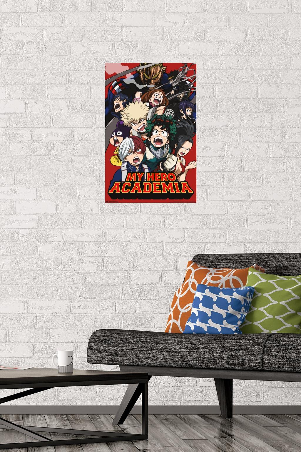 Trends International My Hero Academia - Key Art 2 Wall Poster, 22.4L X 14.7W, Premium Unframed Version