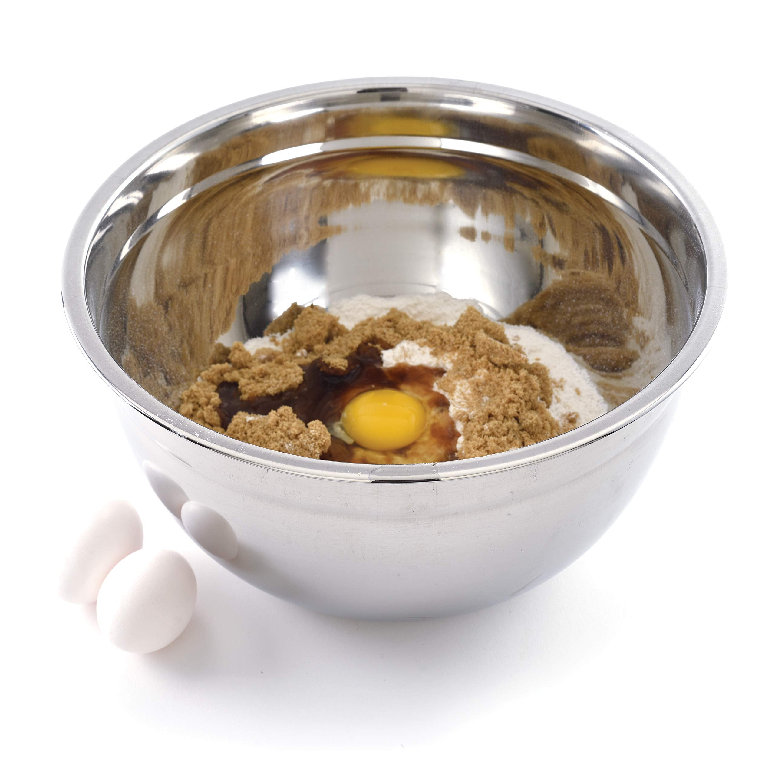 Norpro Stainless Steel Bowl, 8-Quart, Silver
