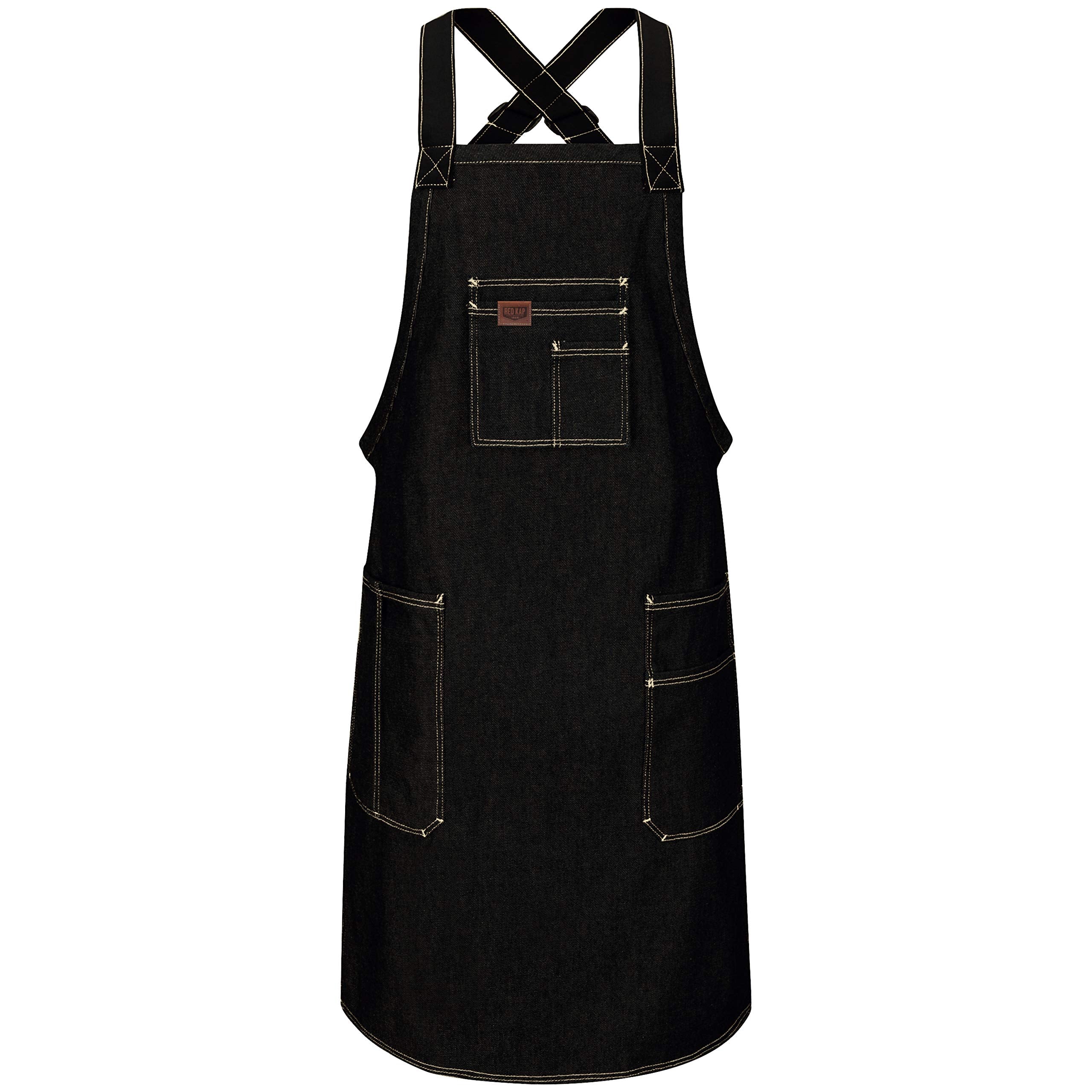 Red Kap MenS Shop Apron, Prewashed Black, 28W X 36L