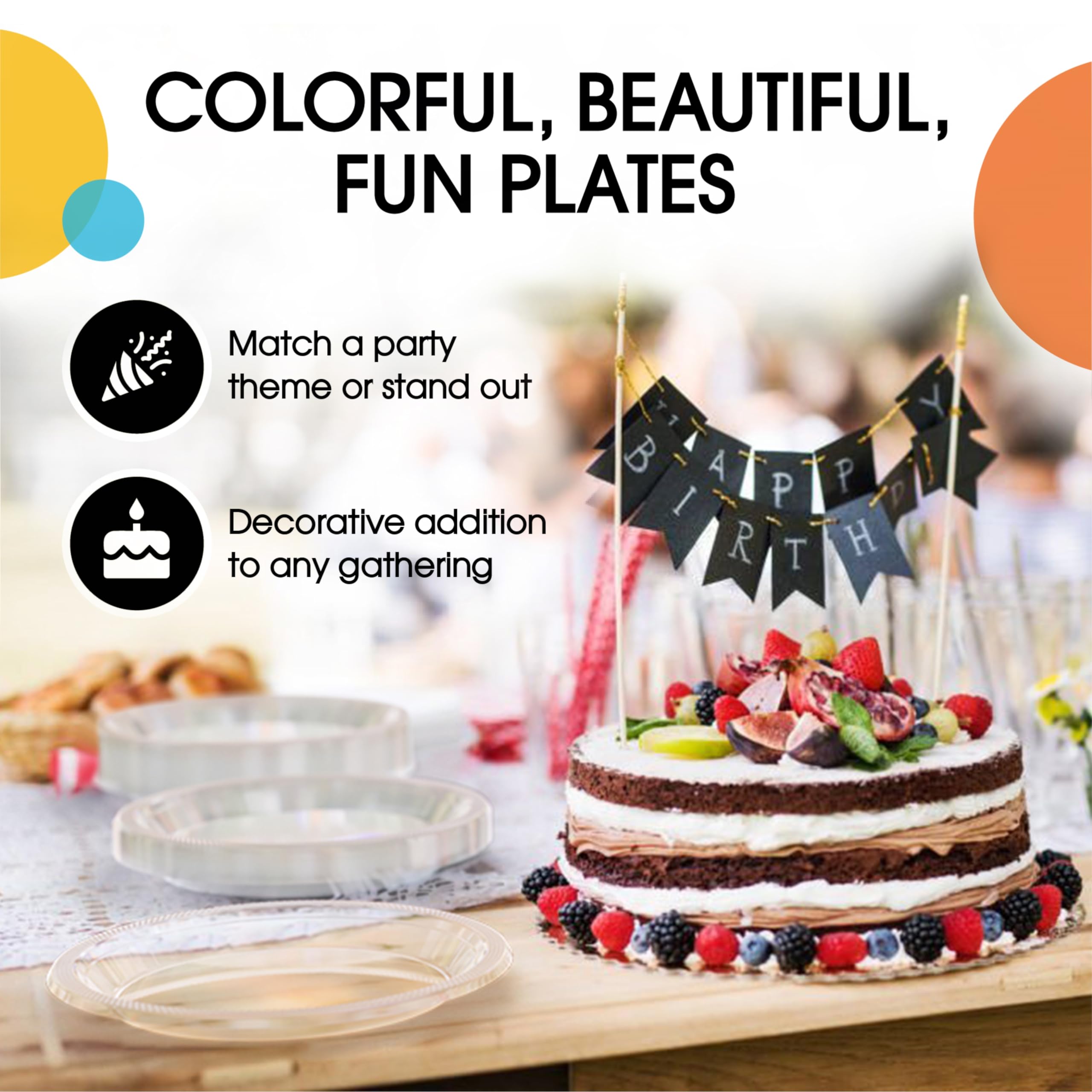 Exquisite Clear Plastic Plates For Party 7 Clear Disposable Plates For Party Supplies 50 Pcs Disposable Dinner Plate Heavy Dut
