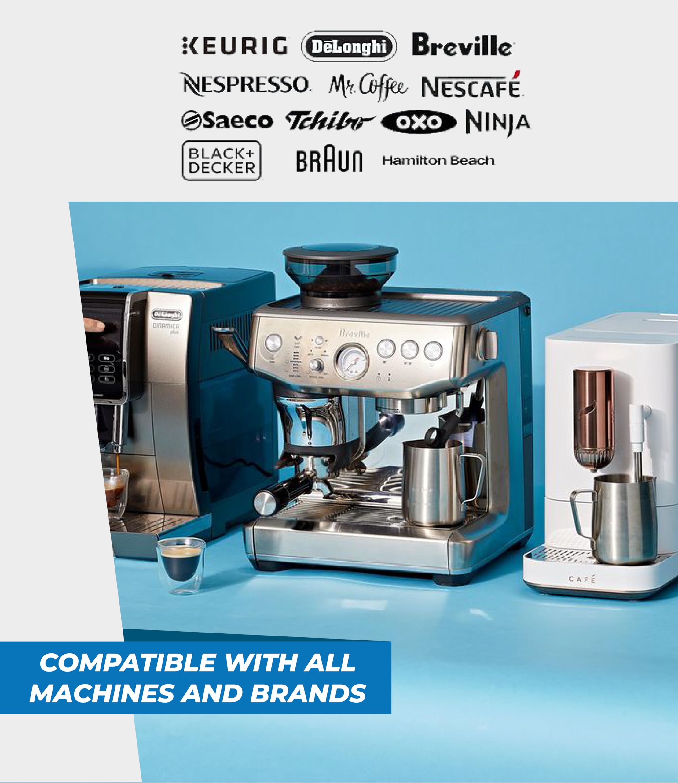 Descaling Solution (4 Uses) Universal Coffee Machine Descaler For Keurig Coffee Machines, Descaler For Nespresso Coffee Machine