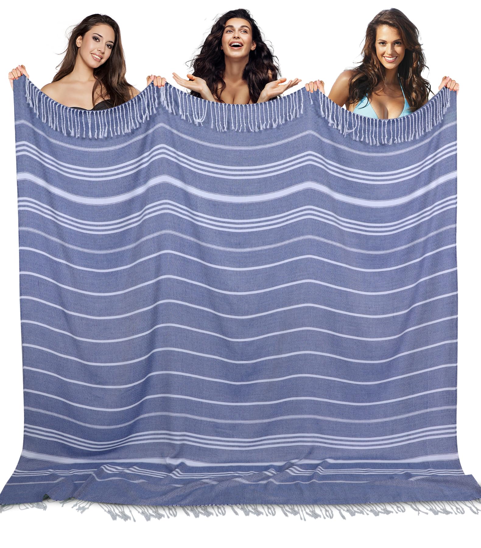 Giant Turkish Beach Towel Extra Large Throw Blanket Carnival Cruise Ship Essentials Yoga Mat Plane Must Haves Accessories Outdoo