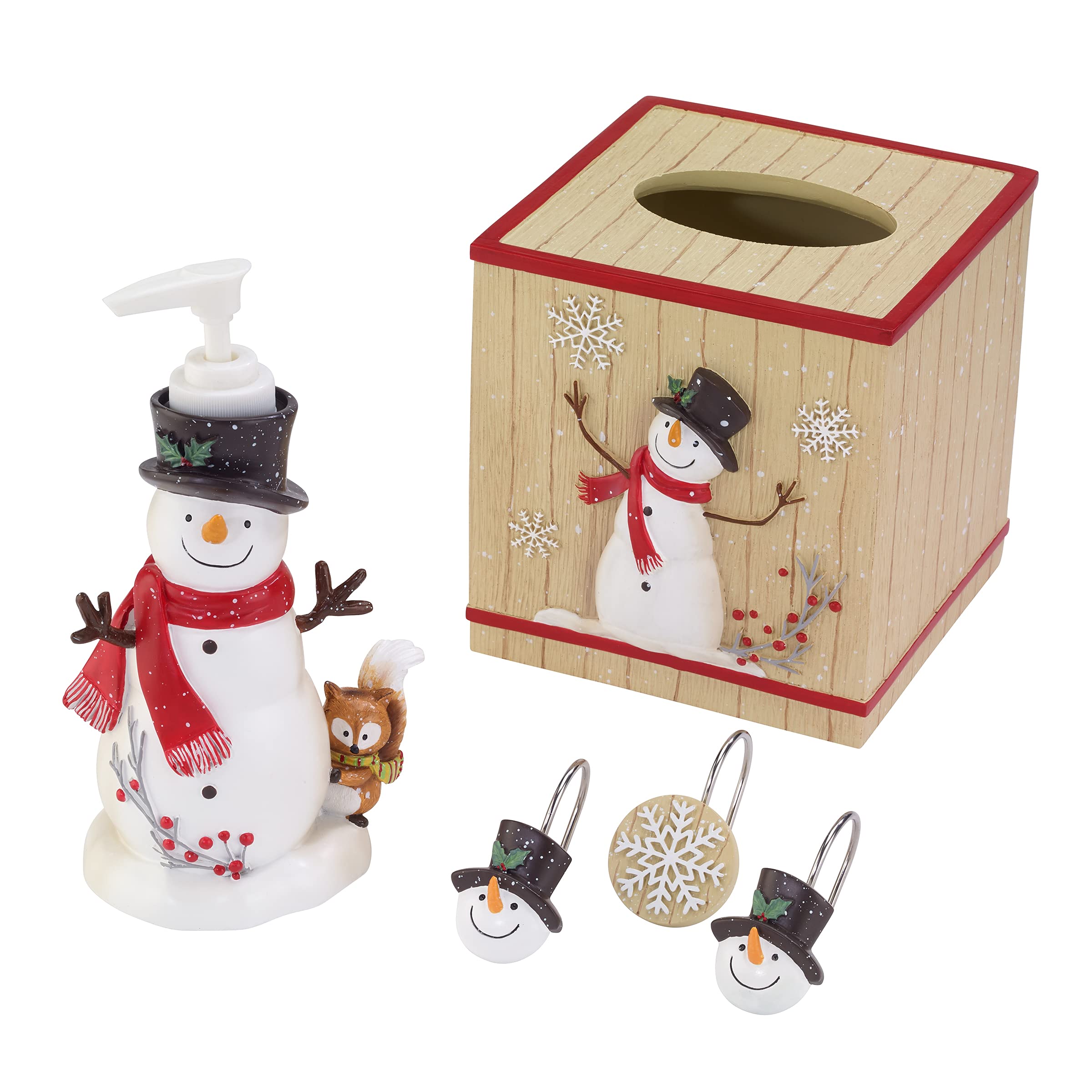 Avanti Linens - Soap Dispenser/Lotion Pump, Durable Bathroom Accessories, Guest Bathroom Essentials, Holiday Home Decor (Friends