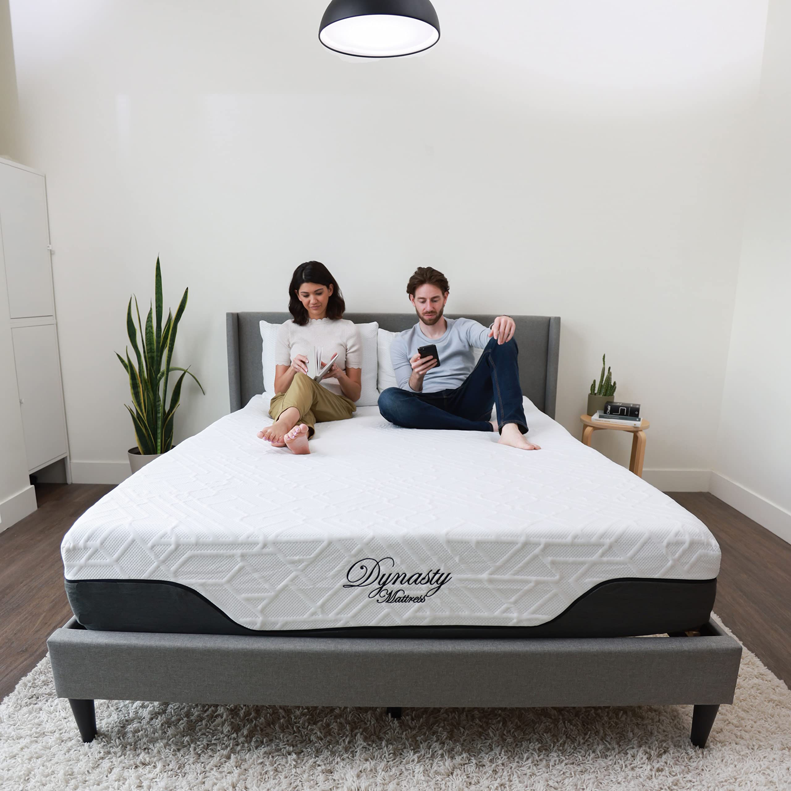 DynastyMattress 10-Inch CoolBreeze Gel Memory Foam Mattress for RV  Camper  Trailer-Short King RV Size  USA Made
