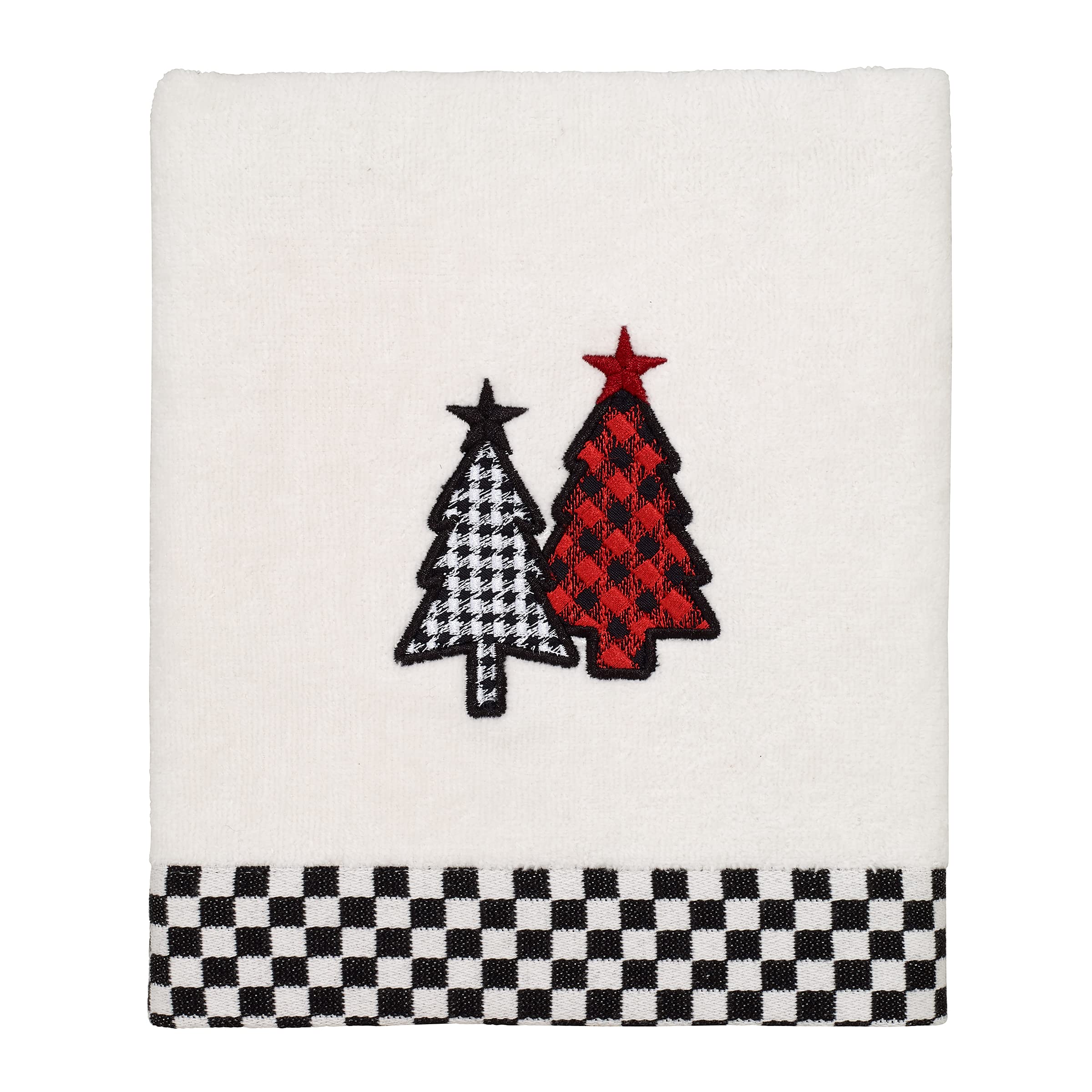 Avanti Linens - Hand Towel, Soft & Absorbent Cotton Velour, Christmas Decorations (Tis The Season Collection)