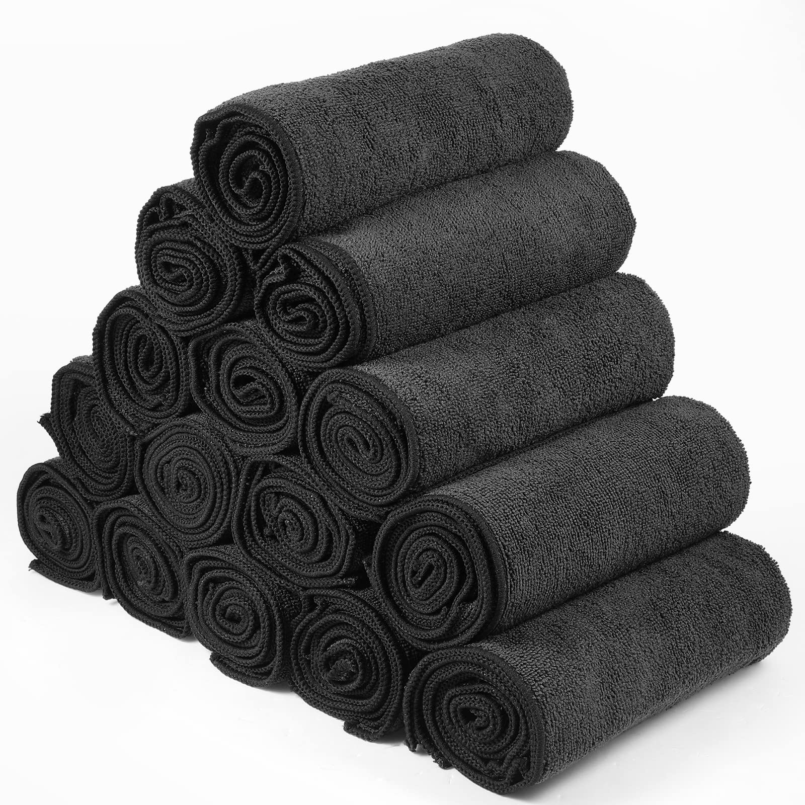 36 Packs Salon Towels Highly Absorbent Towels Bleach Proof Microfiber Hair Towel 16 x 26 Inches Hair Towel Hairstylist Barber To