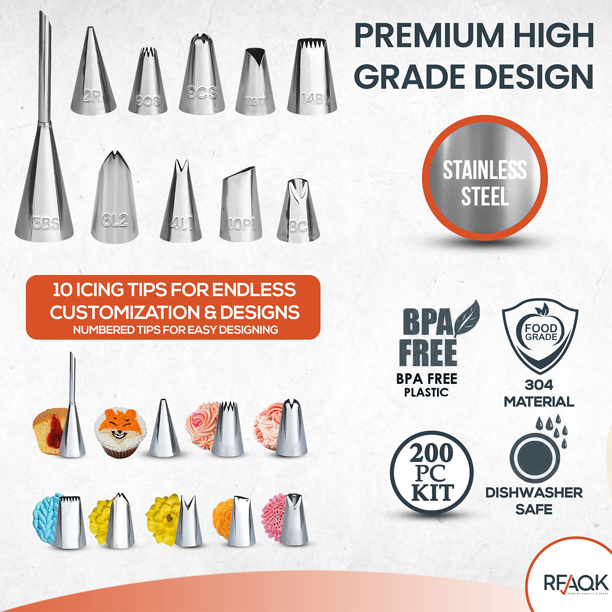 Rfaqk 50Pcs Cake Turntable Set -12'' Aluminum Revolving Stand- Professional Cake Leveler- Decorating Supplies Kit With Straight