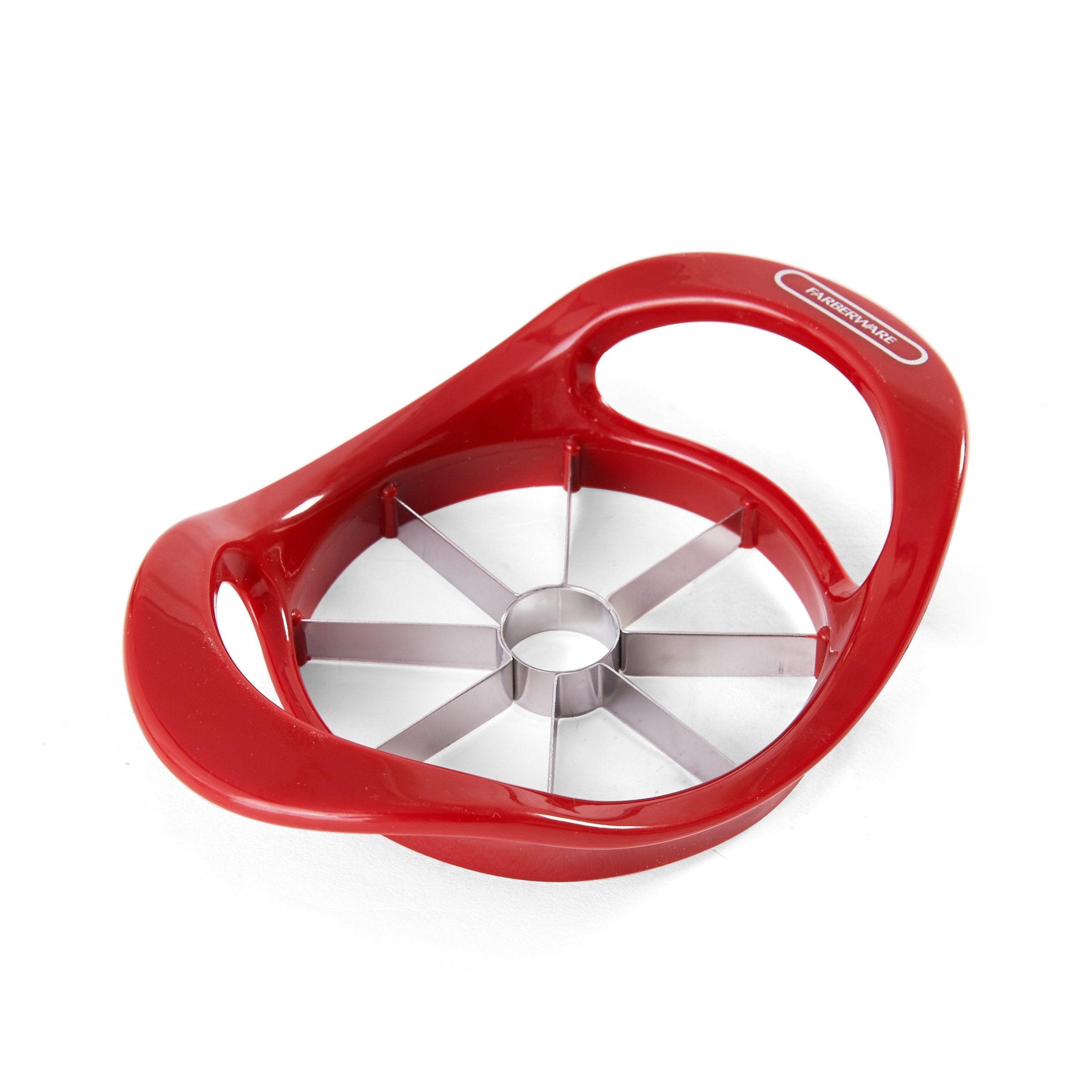 Farberware Professional Plastic Apple Corer/Wedger With Stainless Steel Blades, Red