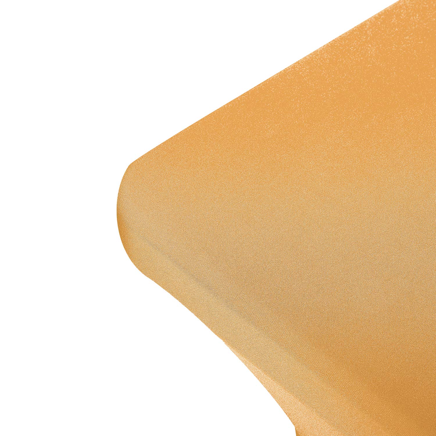 Peomeise 4Ft Spandex Table Cover Rectangular Stretch Spandex Tablecloth (Gold,4Ft)