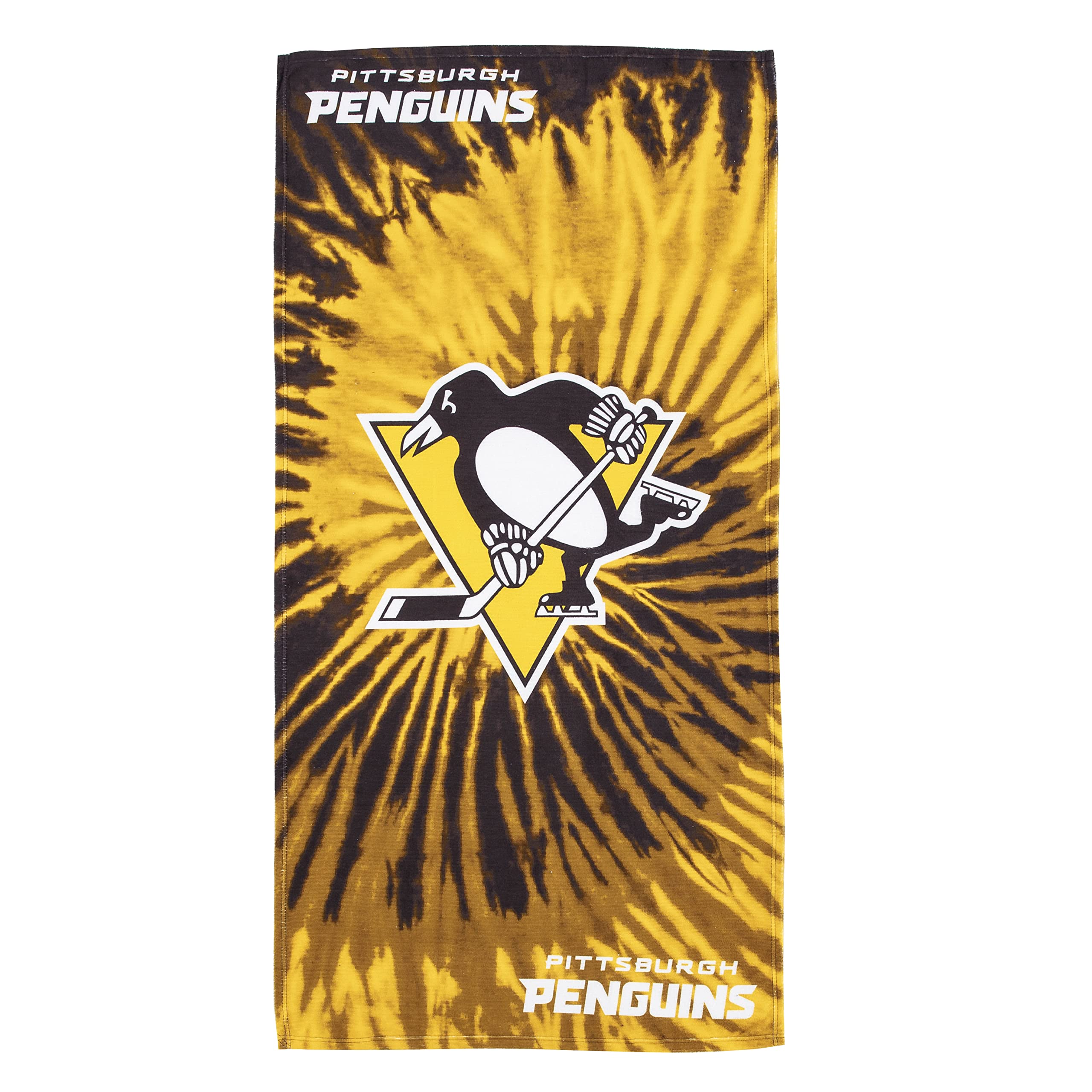 Northwest The Company NHL Pittsburgh Penguins Beach Towel  30'' x 60''  Psychedelic
