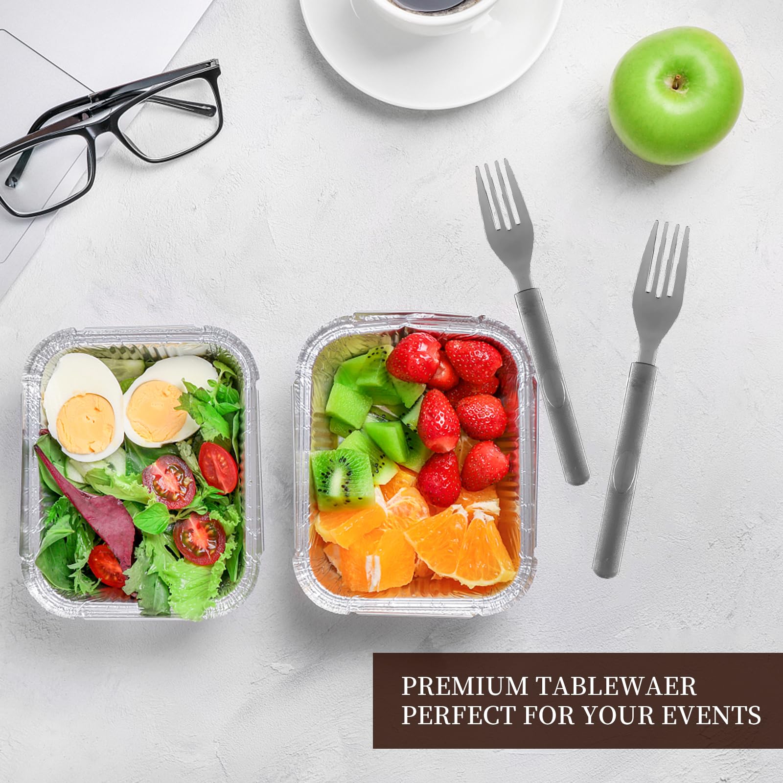 Individually Wrapped Forks, Plastic Forks,Heavy Weight Plastic Forks, Disposable Plastic Forks, Gold Plastic Forks For Outdoor P