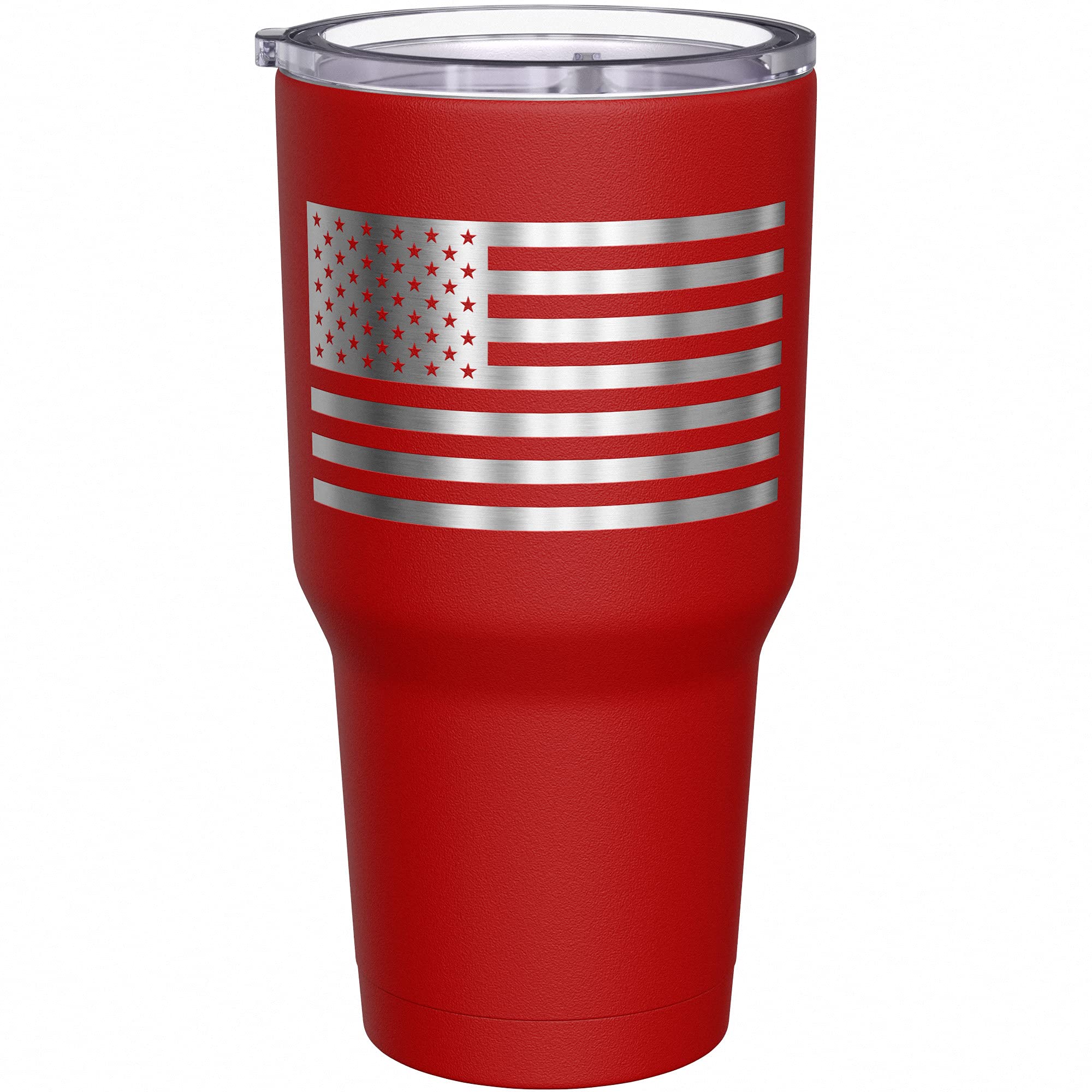 We The People Holsters - Ammo Spartan - Coffee Tumbler - American Flag Coffee Travel Mug - Engraved Tumbler - Double Insulated Tumbler - 30 oz