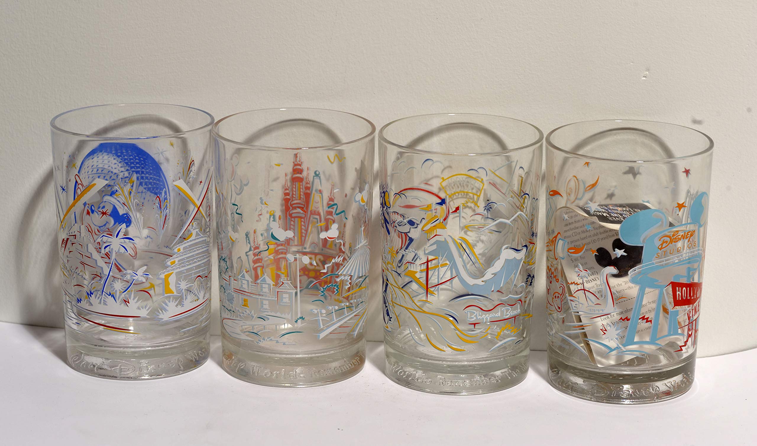 Disney McDonald's 25th Anniversary Glasses - Clear, Small Size, Collectible