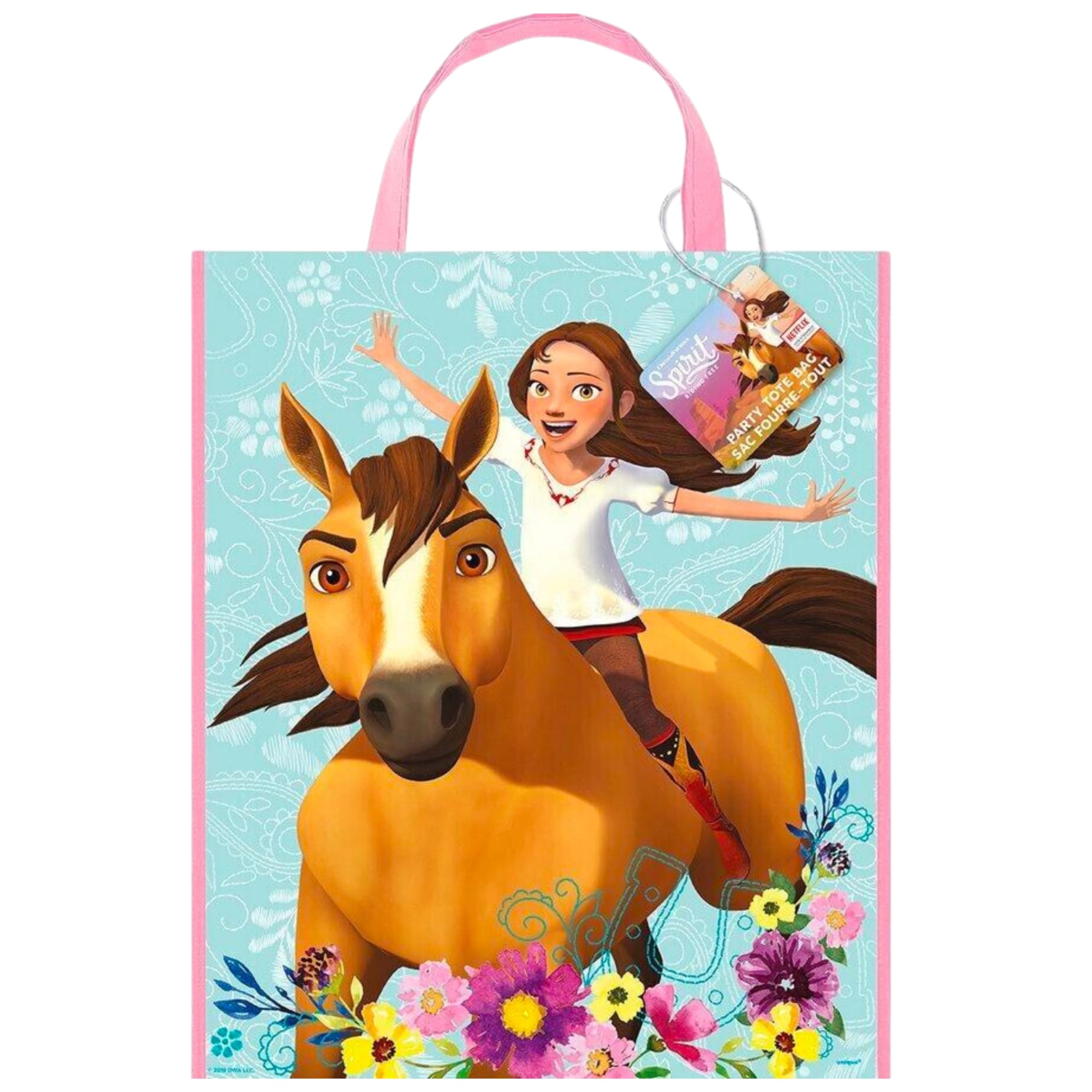 Spirit Riding Free Plastic Tote Bag - 13'' X 11'', 1 Pc