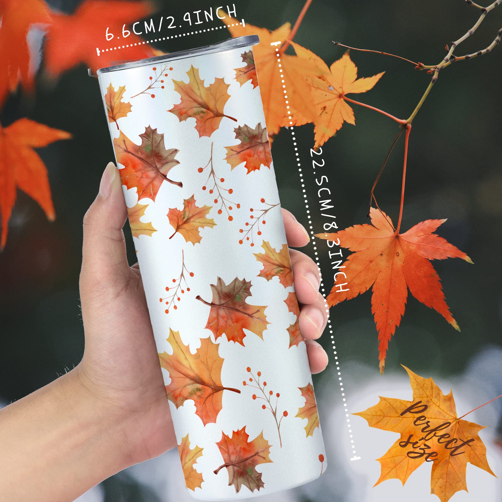Onebttl Fall Gifts, Autumn Gifts, Birthday Gifts For Women, Girls, Besties, Mom, Aunt, Coworker, Fall Decor, 20 Oz Stainless Ste