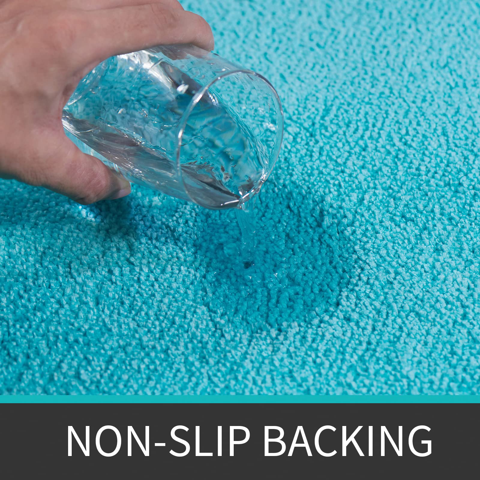 CNNJ Bath Rugs Set 3 Pieces Bathroom Mat Soft Absorbent Plush Shaggy Soft Floor Non Slip Shower Bath Tub Machine Washable SEA Side