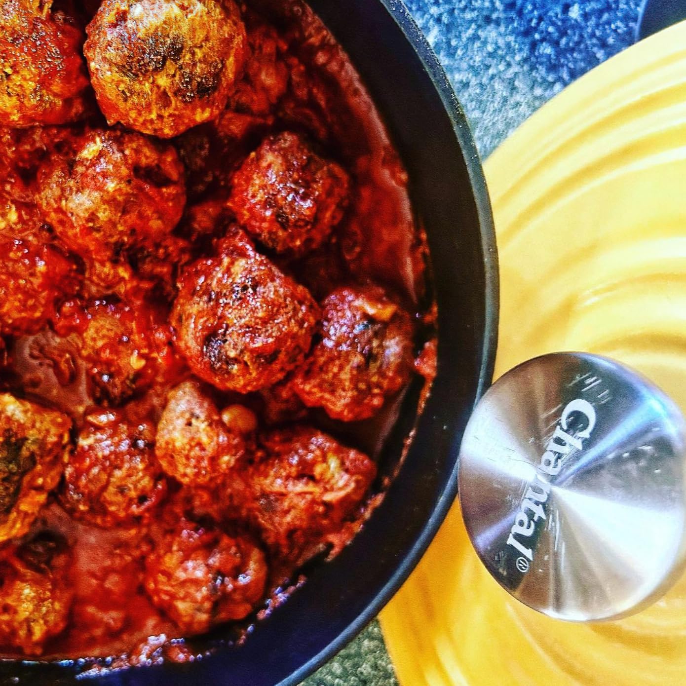 Chantal Enameled Cast Iron Cookware, 10 Inch Skillet, Marigold