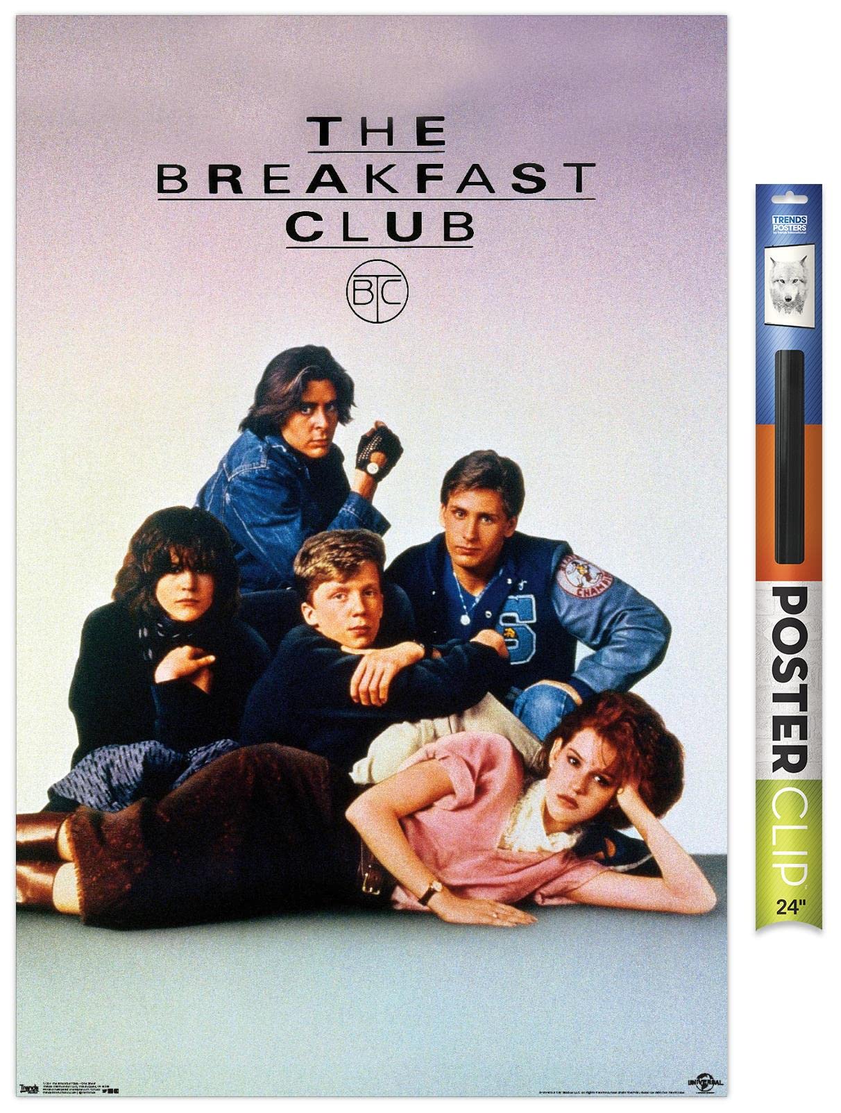 Trends International The Breakfast Club - One Sheet Wall Poster, 22.375'' X 34'', Premium Poster & Clip Bundle