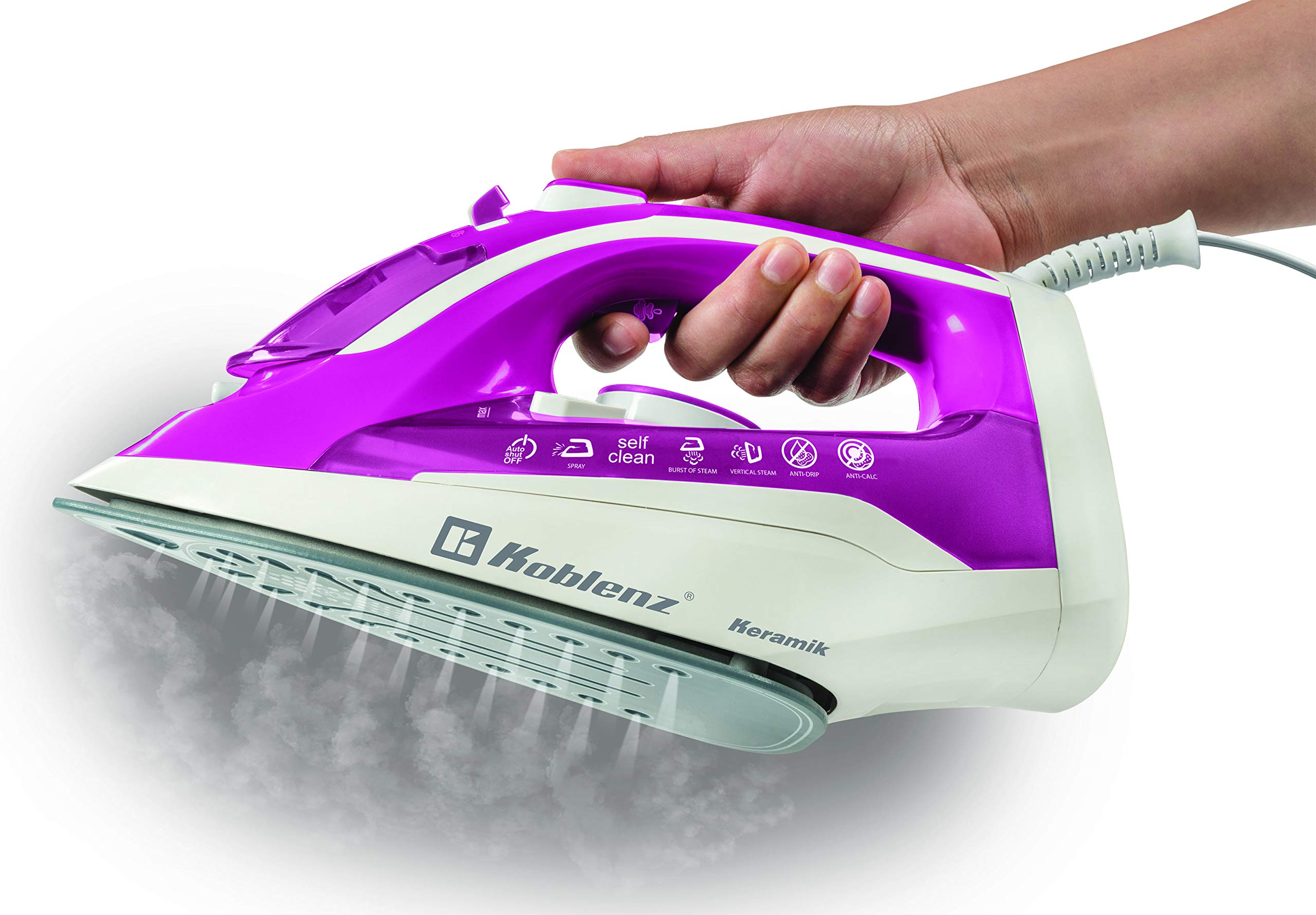 Koblenz Pkk-550 Sr Secure Keramik Iron, One Size, Pink