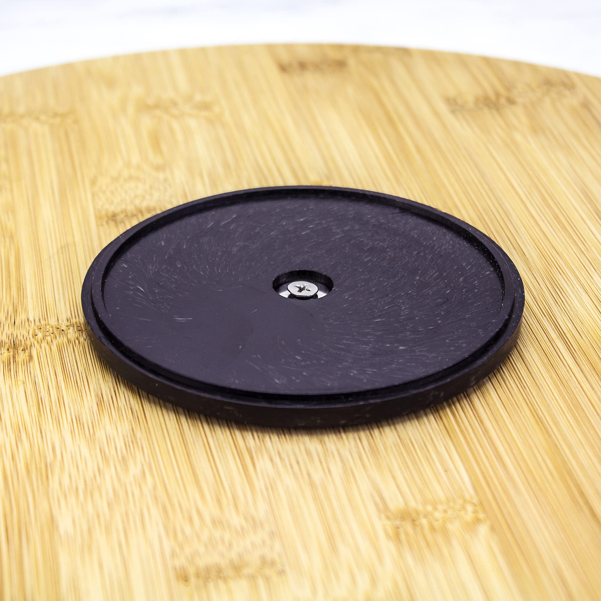 TB Home Lazy Susan Organizer for Cabinet, Pantry or Tabletop - 14 Bamboo Turntable for Kitchen, Counter or Spice Rack Storage