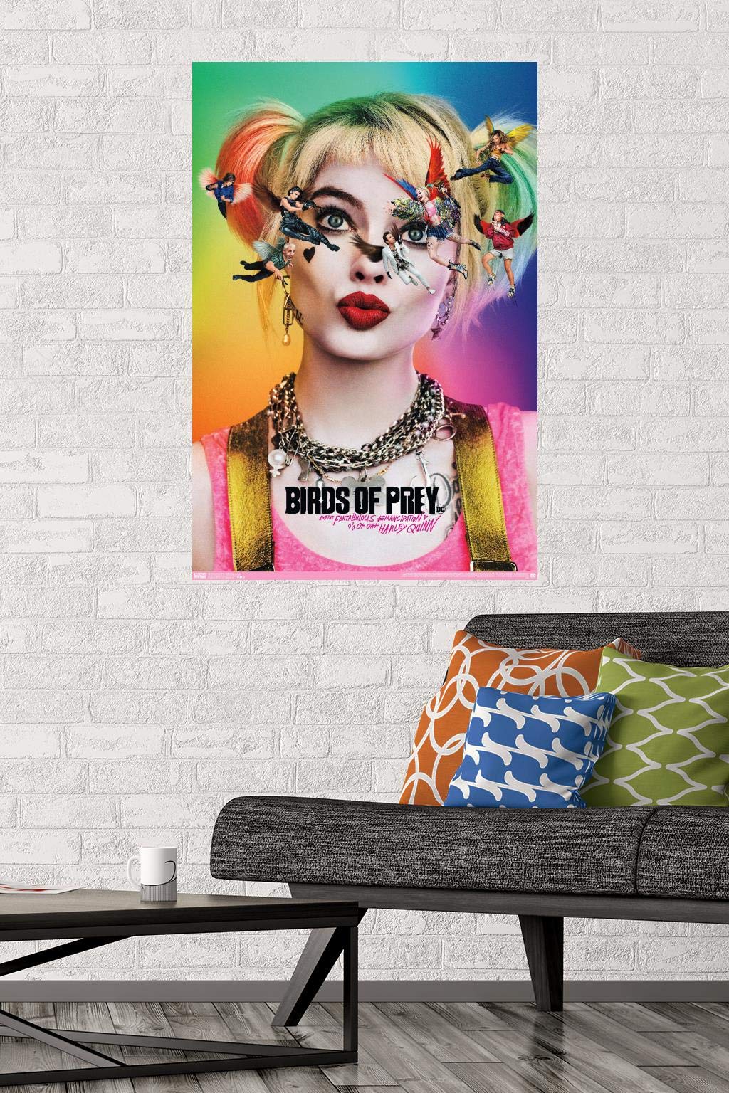 Trends International Dc Comics Movie - Birds Of Prey - Teaser Wall Poster, 22.375'' X 34'', Poster & Mount Bundle
