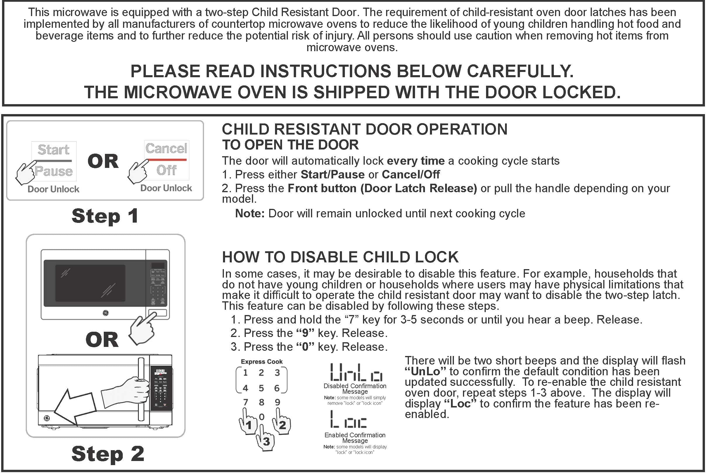 Ge Gcst07N1Wss Microwave Oven, 700-Watt 6 Auto Cooking Settings, Kitchen Essentials For The Countertop, Dorm Room Or Apartment,