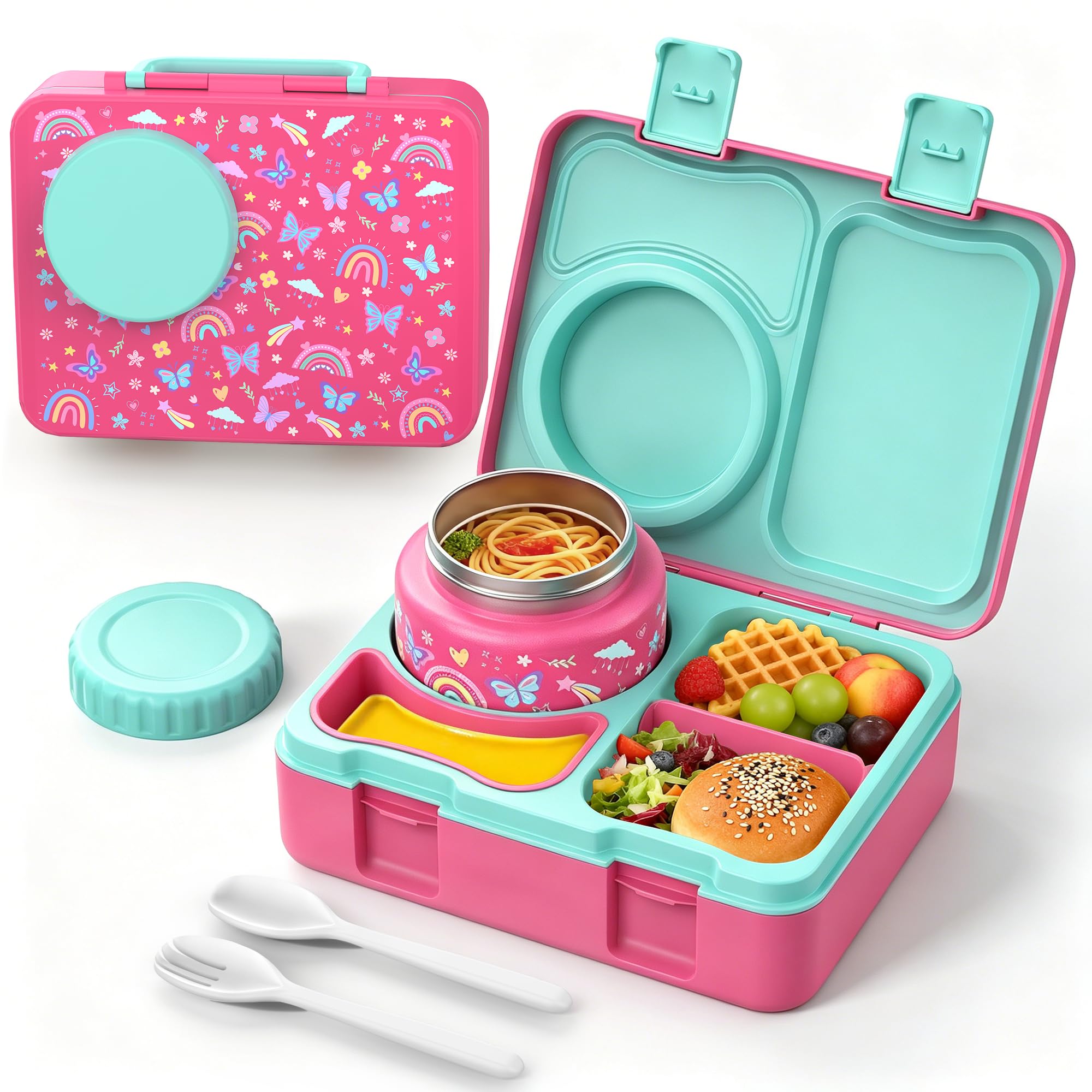 Similove Kids Insulated Lunch Box with 8OZ Thermo Food Jar