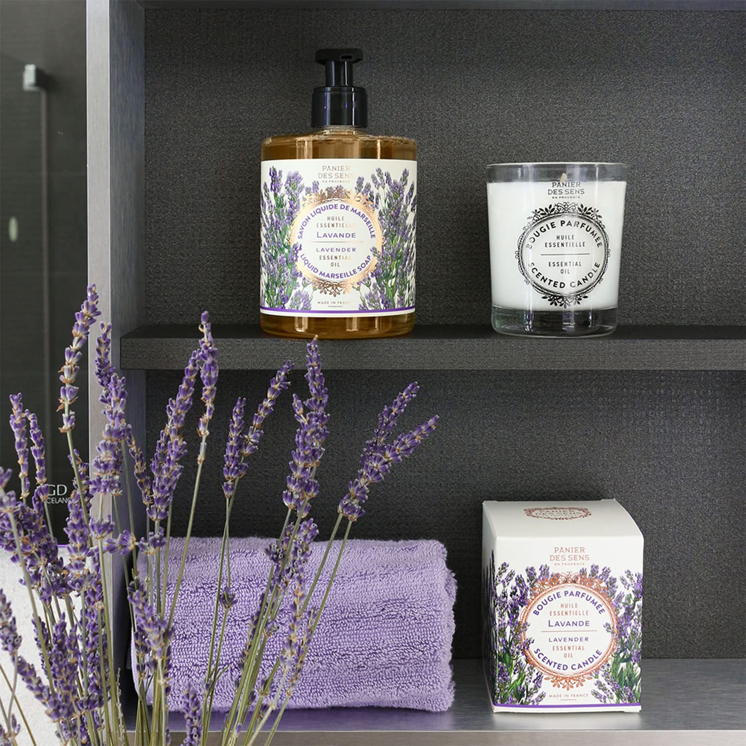 Panier des Sens - Orange Blossom & Winter Candle - Long Lasting Scented Candles for Home - Candles for Women - 100% Natural Cott