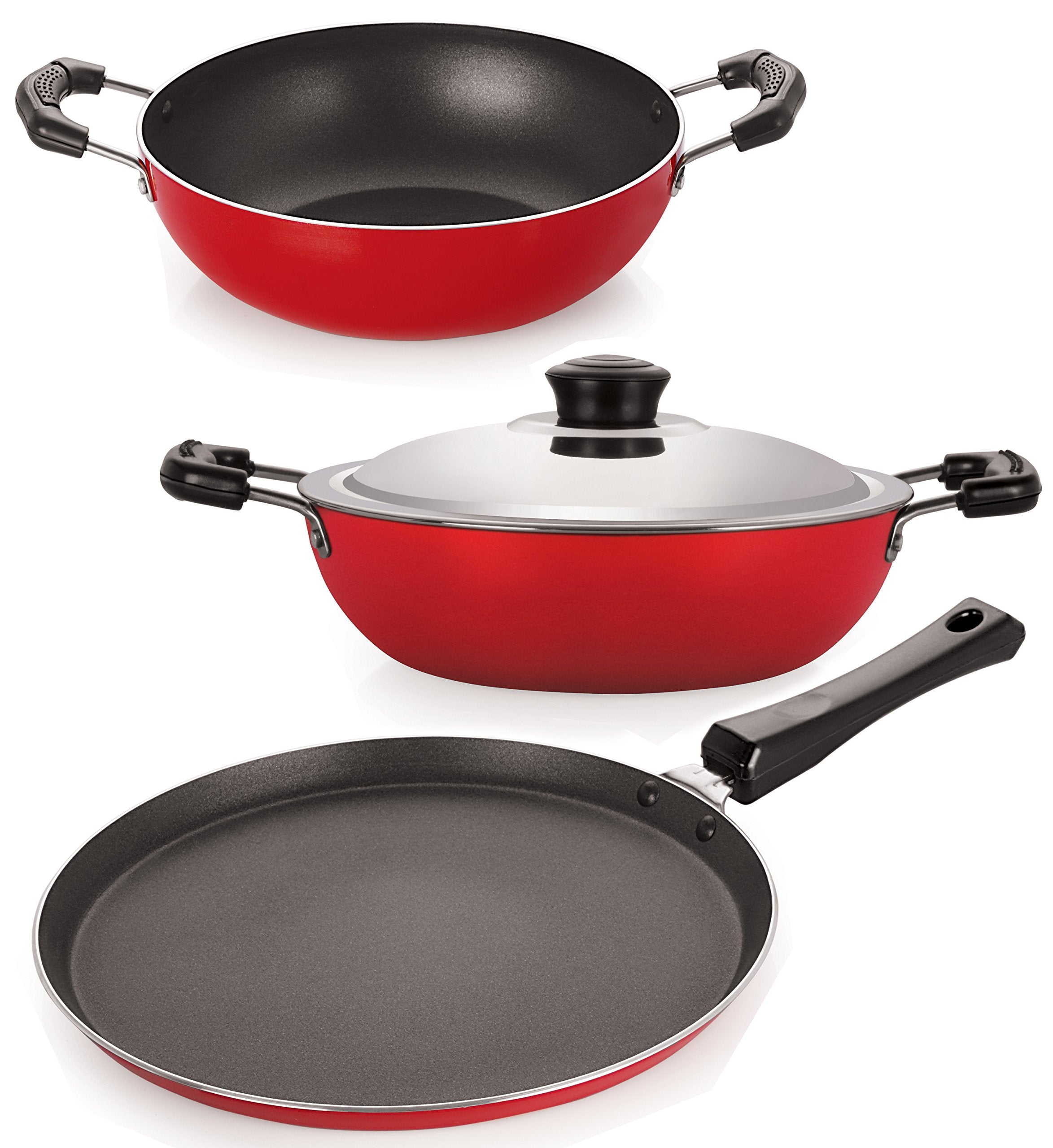Nirlon Heat Resistance NonStick Kitchenware Combo Utencils Set With Bakelite Handle, Multicolor