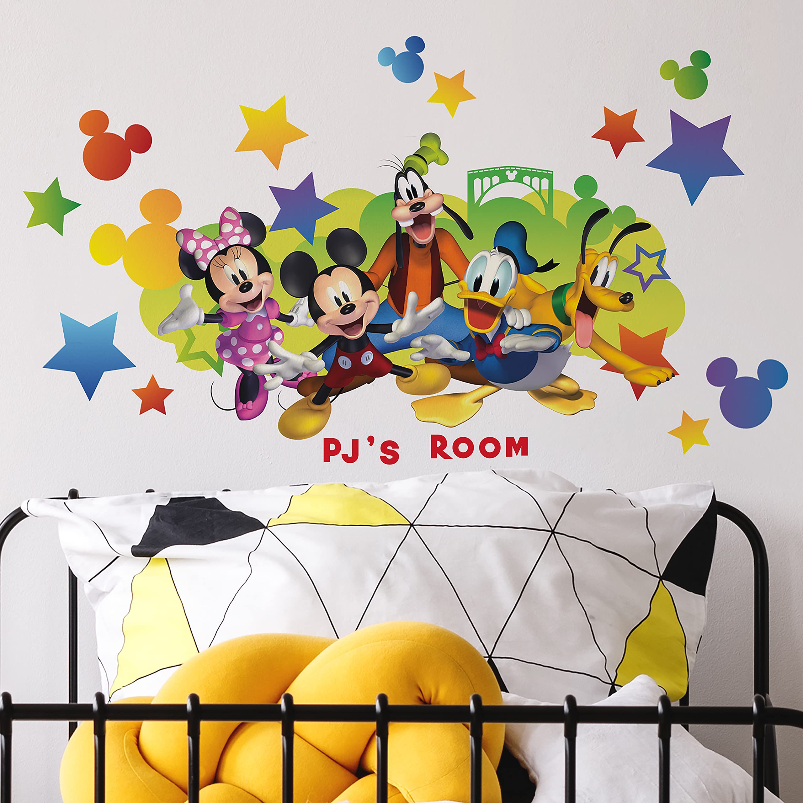 Roommates Disney Mickey & Friends Giant Peel And Stick Wall Decals With Personalization By Roommates, Rmk4653Gm