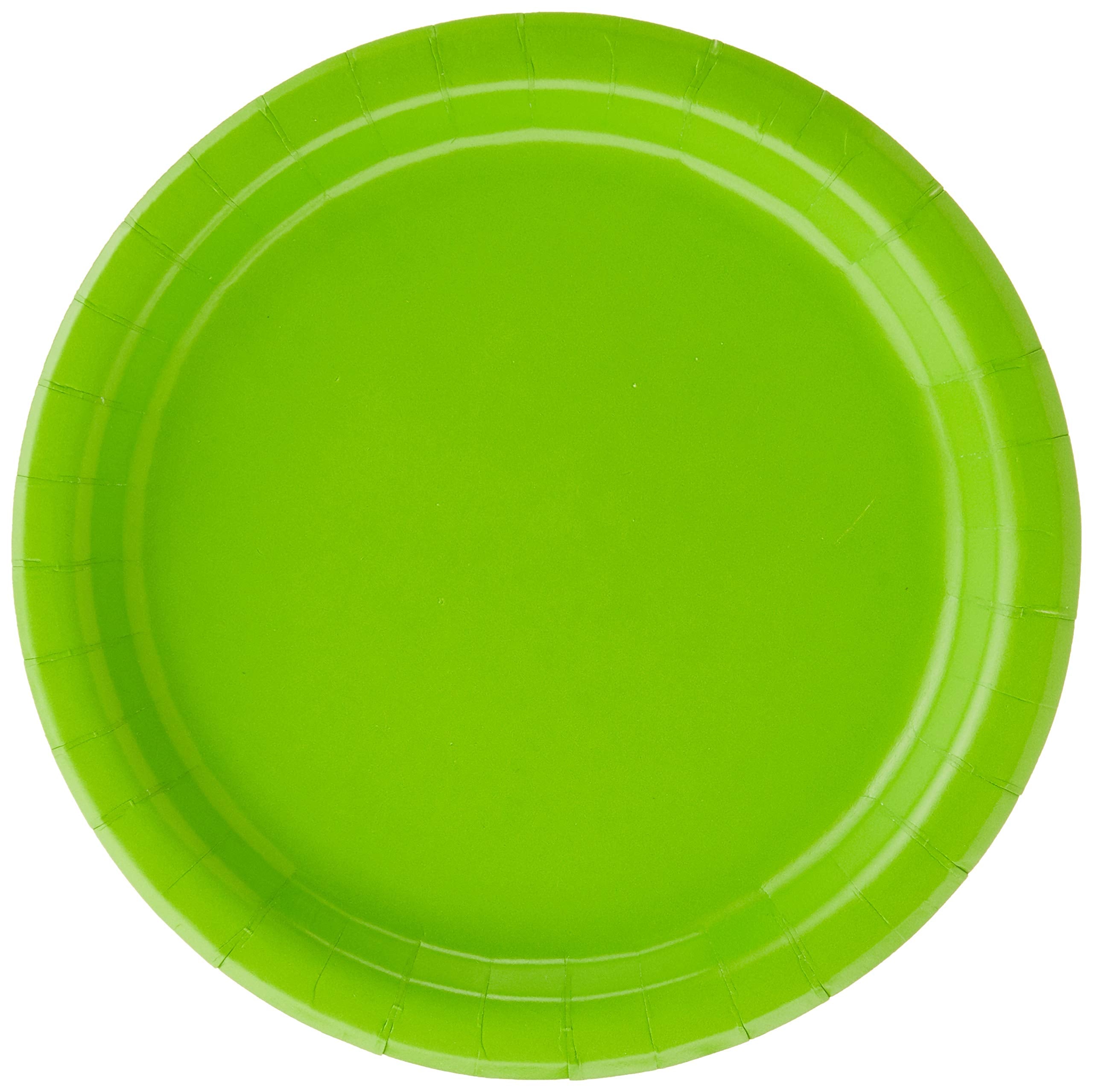 Creative Converting 24 Count Touch Of Color Paper Dessert Plates, Fresh Lime