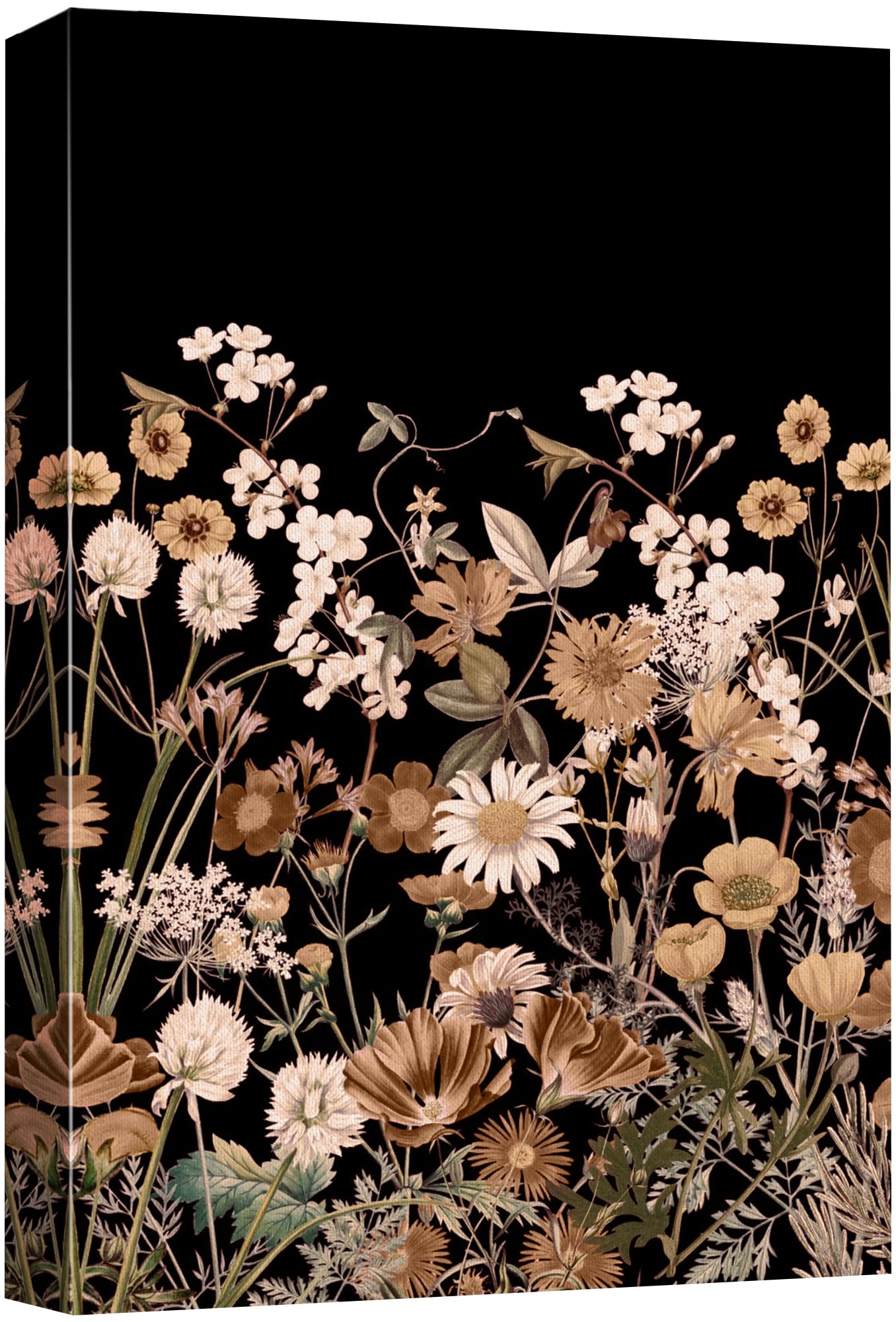 Wall26 Canvas Print Wall Art Vintage Botanical Collage Elegant Floral Composition Nature Wilderness Photography Modern Art Decor