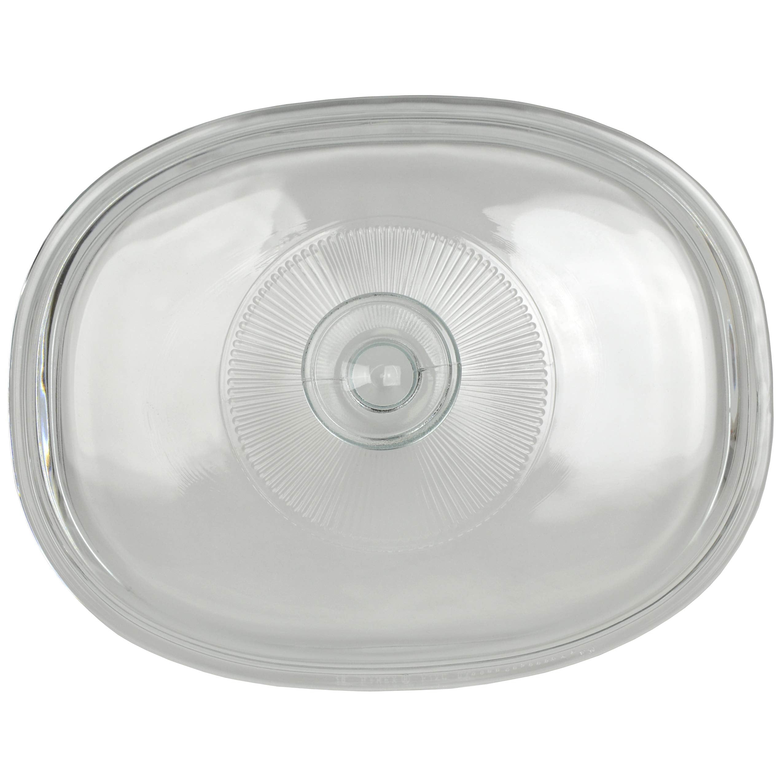 Corningware F-12C 1.5 Quart Oval Glass Lid For 1.5 Quart French White Oval Bakeware Dish Without Handles (Dish Sold Separately)