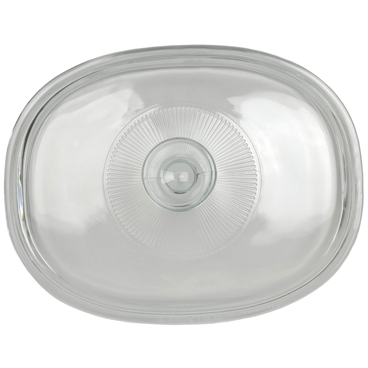 Corningware F-12C 1.5 Quart Oval Glass Lid For 1.5 Quart French White Oval Bakeware Dish Without Handles (Dish Sold Separately)