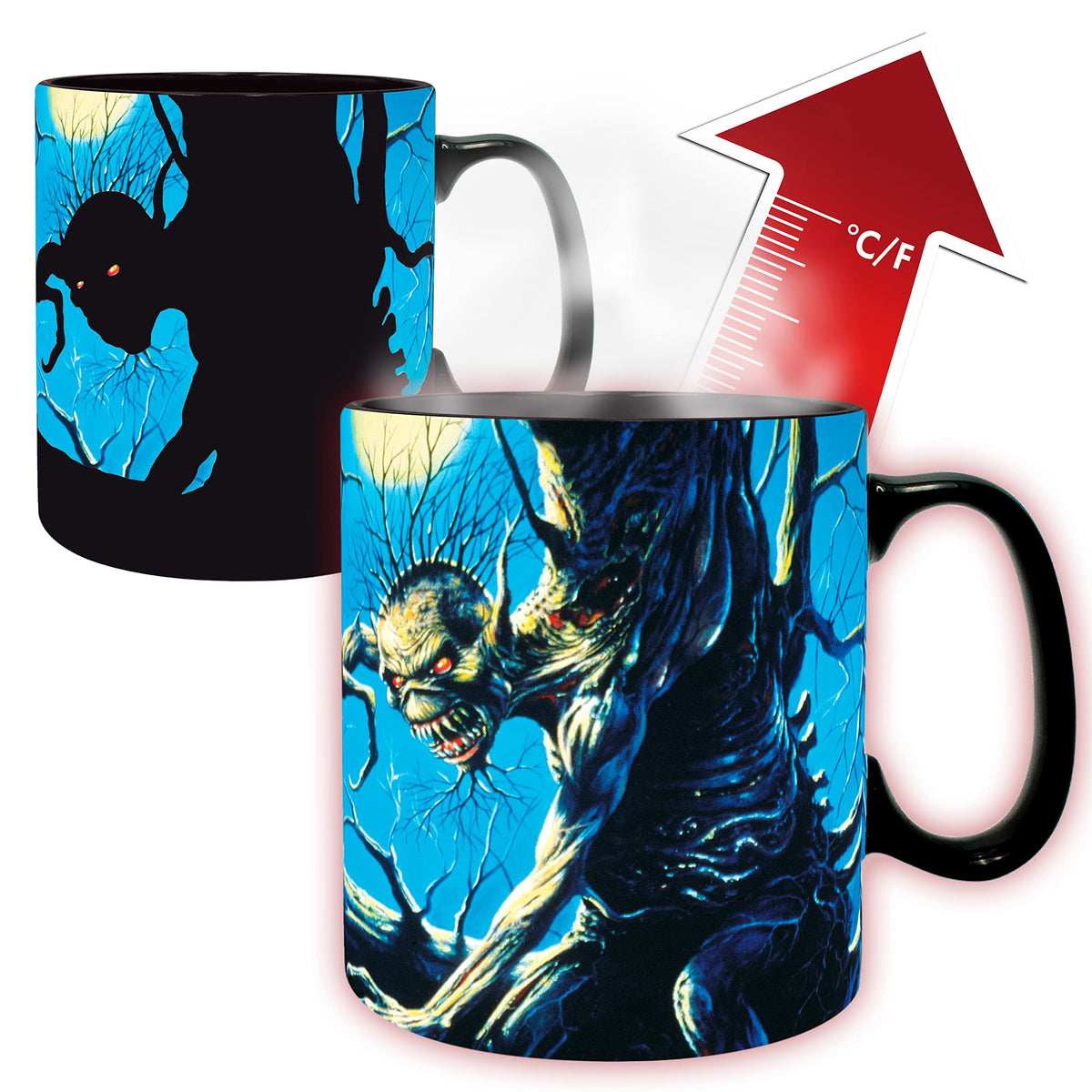 Gb Eye Iron Maiden Fear Of The Dark 460Ml Heat Change Ceramic Mug
