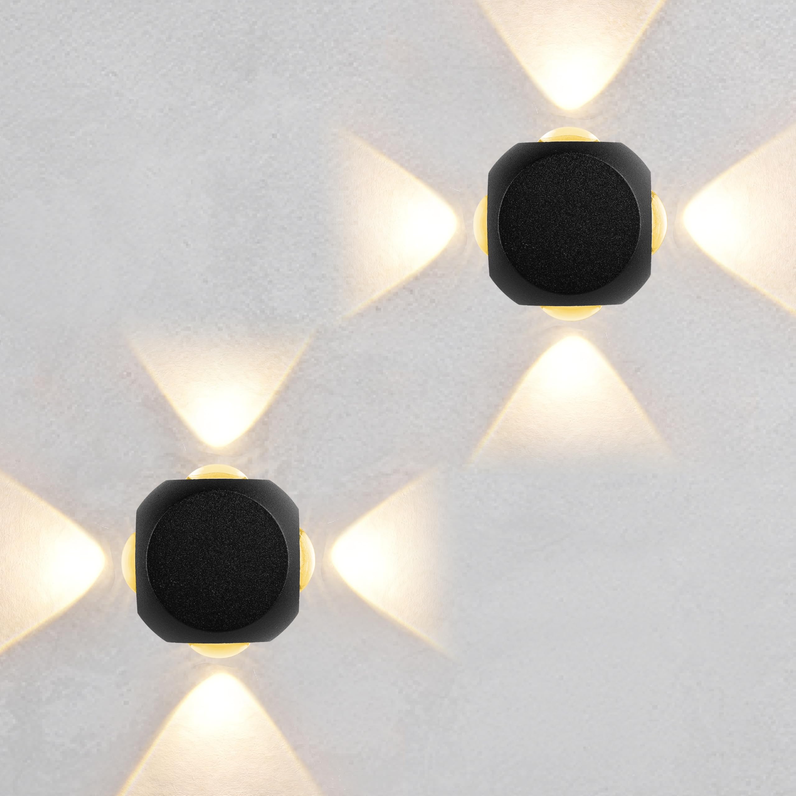 Gesto Wall Lights  12W IP65 Waterproof Wall Lamp  4 Way Exterior Wall Light for Decor| Up Down Light for Balcony | Outdoor Wall