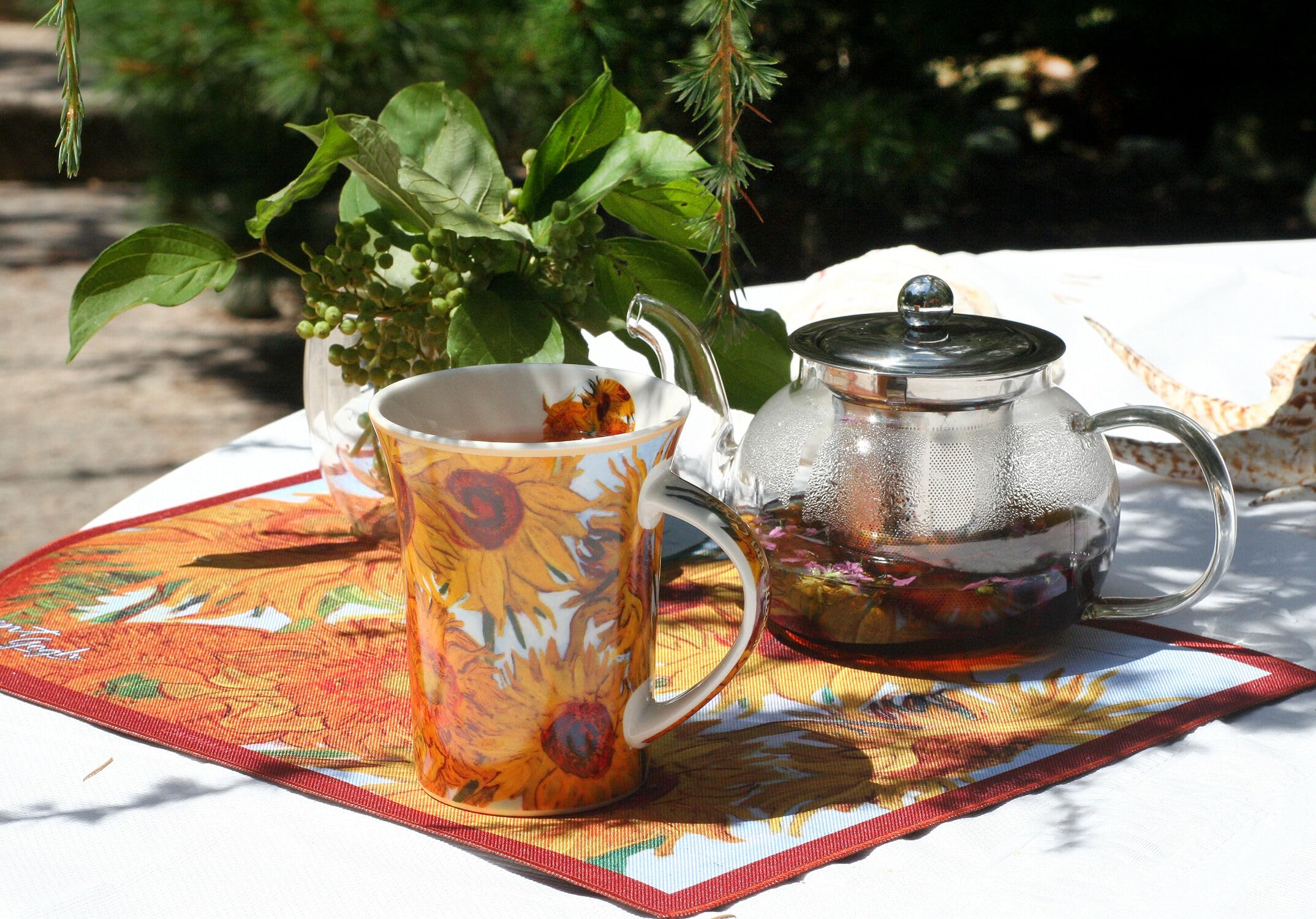 Carmani Art Gallery By Vincent Van Gogh Sunflower Beautiful Mug 350 Ml, 12 Oz Tea Coffee Cups In Gift Box