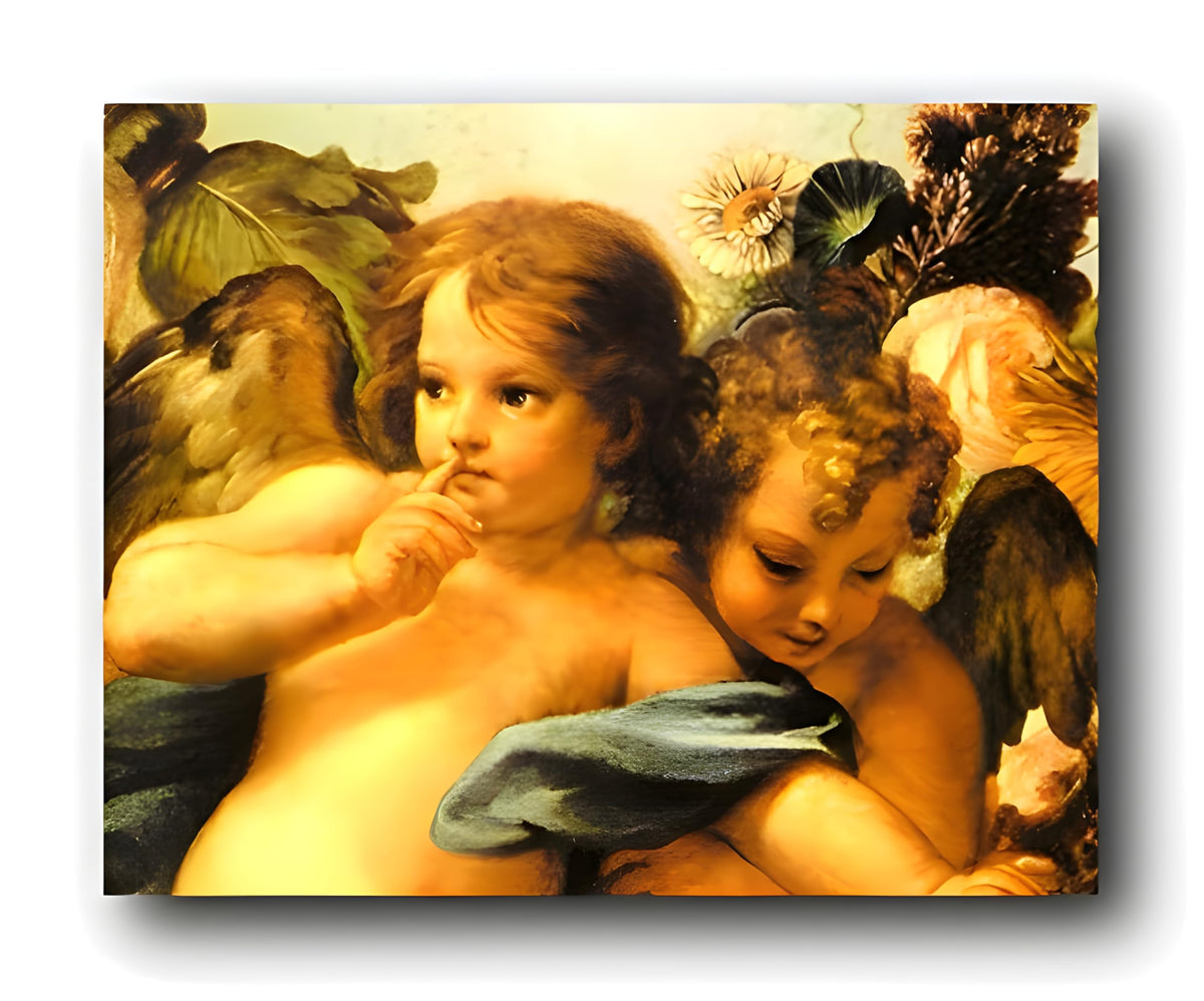 Little Angels Wall Decor Cherubini Picture Sistine Madonna Raphael Art Print Poster (16X20)