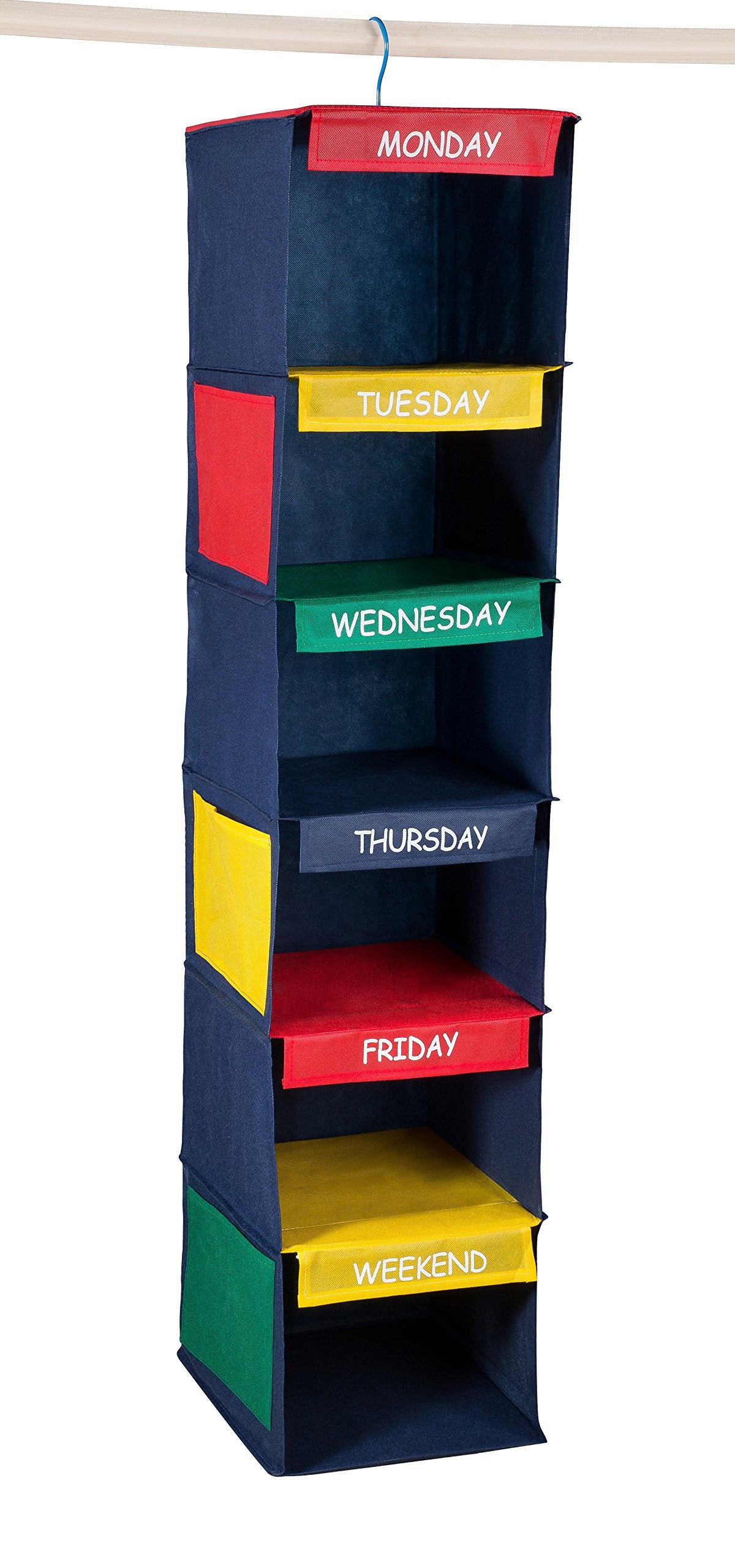 Handy Laundry Daily Activity Kids Closet Organizer, 11 X 11 X 48, Prepare & Organize A Weeks Worth Of Your Childrens Clothing, S