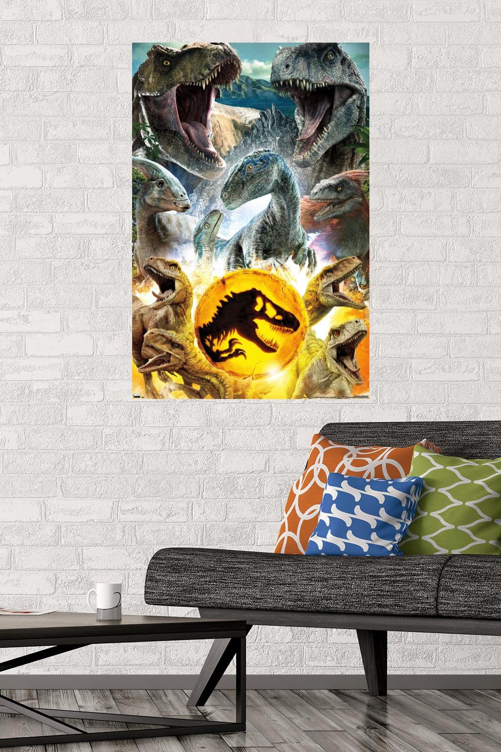 Trends International Jurassic World: Dominion - Group Wall Poster, 22.375'' X 34'', Premium Unframed Version