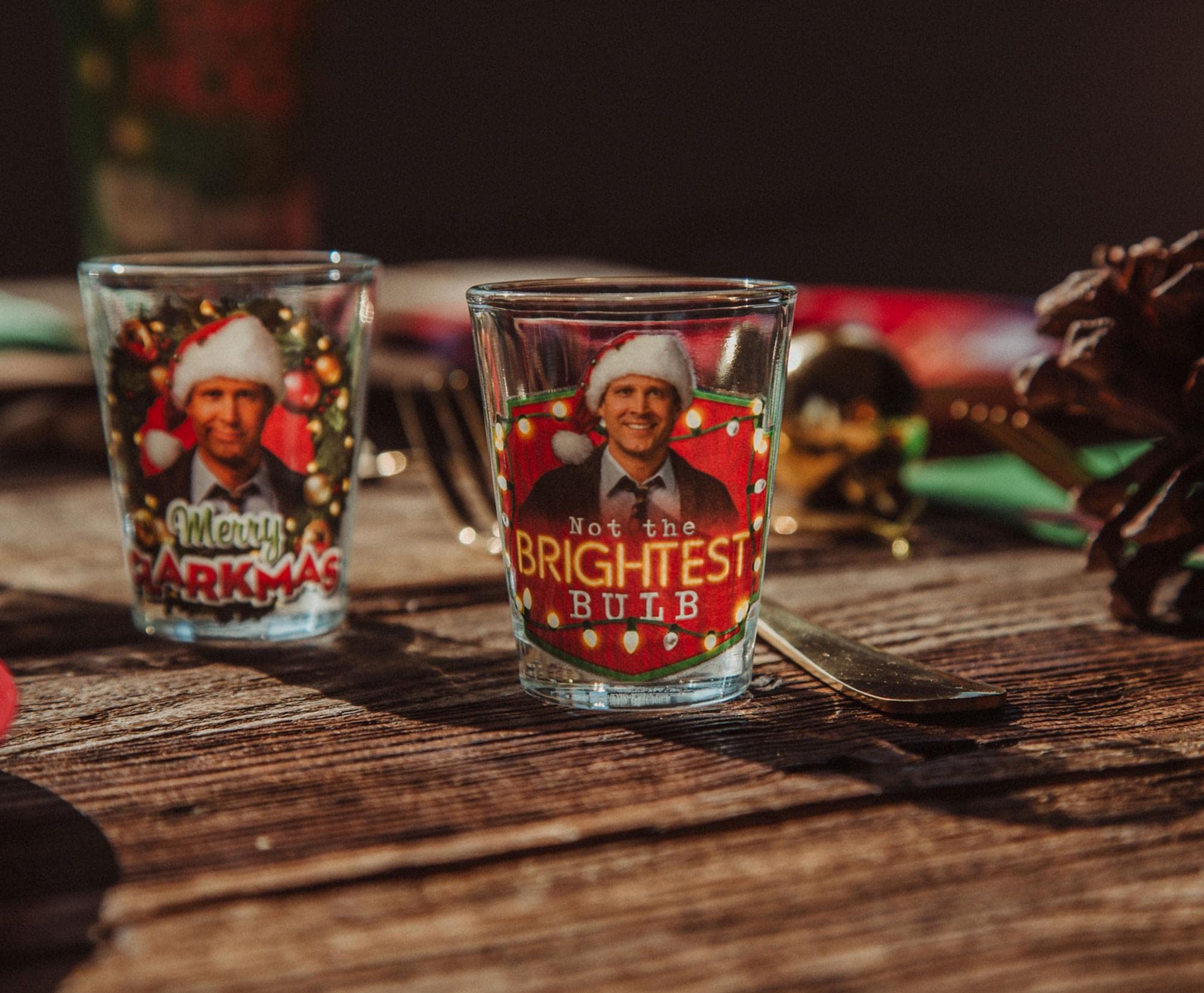 National Lampoons Christmas Vacation 4 Piece Mini Glass Set