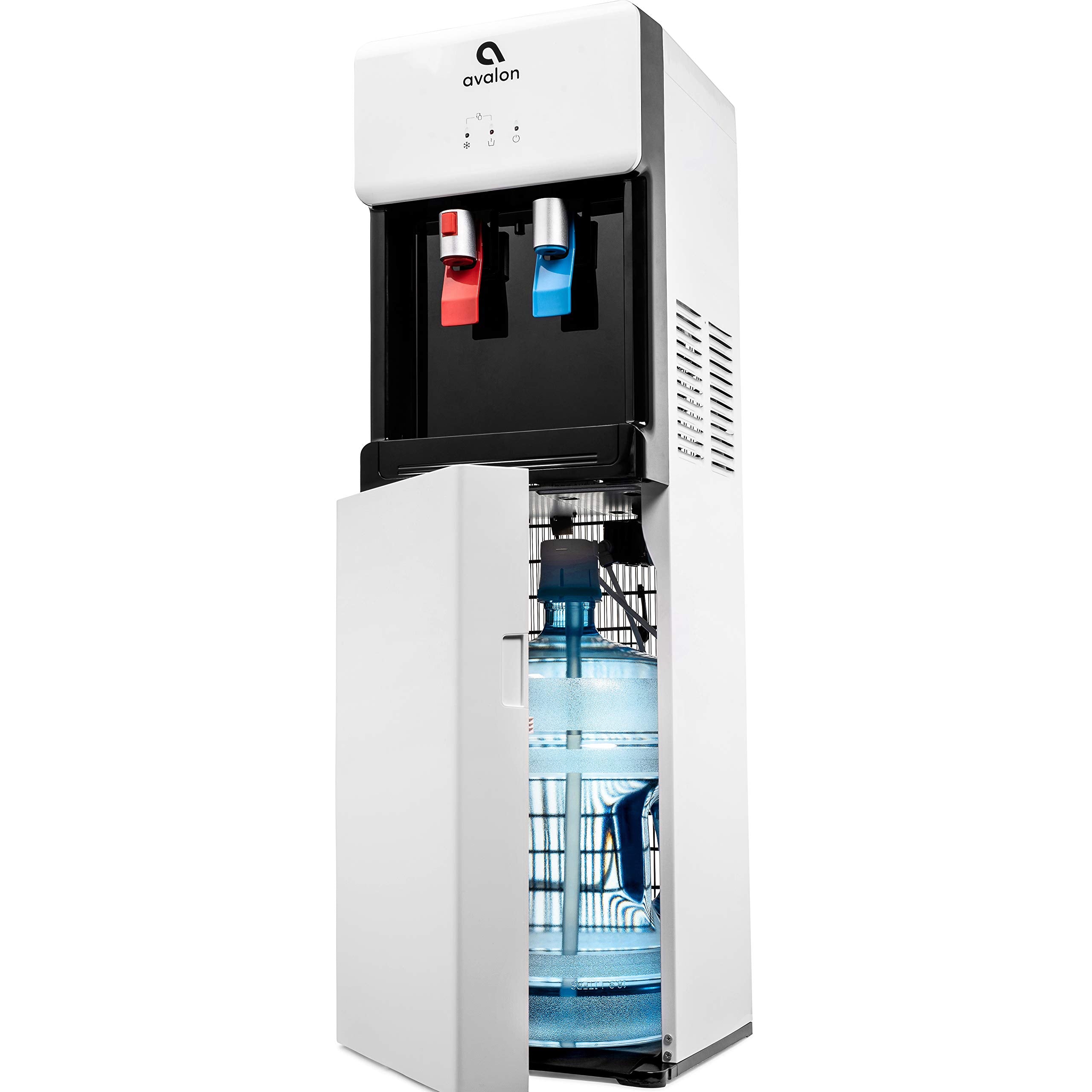 Avalon Bottom Loading Water Cooler Dispenser - Hot & Cold Water, Child Safety Lock, Innovative Slim Design, Holds 3 Or 5 Gallon