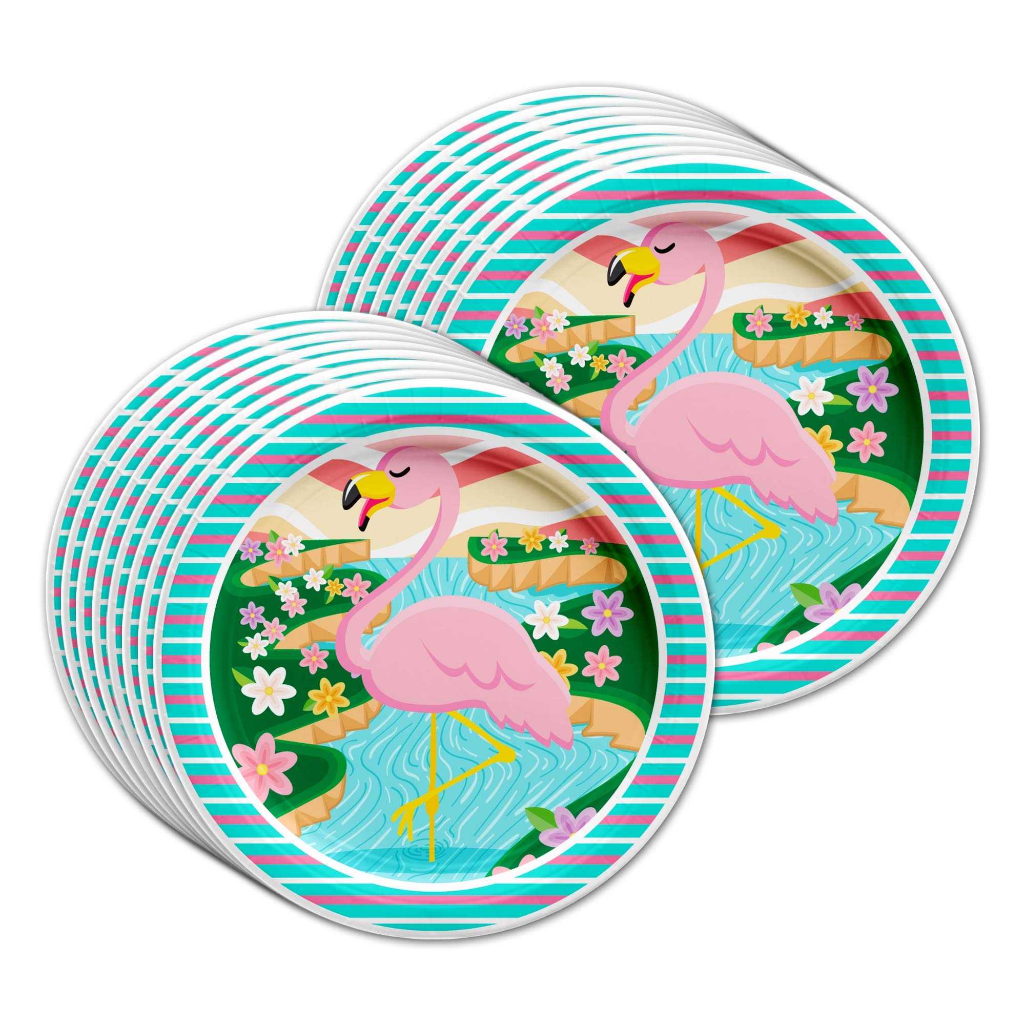 Pink Flamingo Birthday Party Supplies - Flamingo Bridal Shower - Flamingo Baby Shower - Flamingo 1St Birthday | Tableware Set In